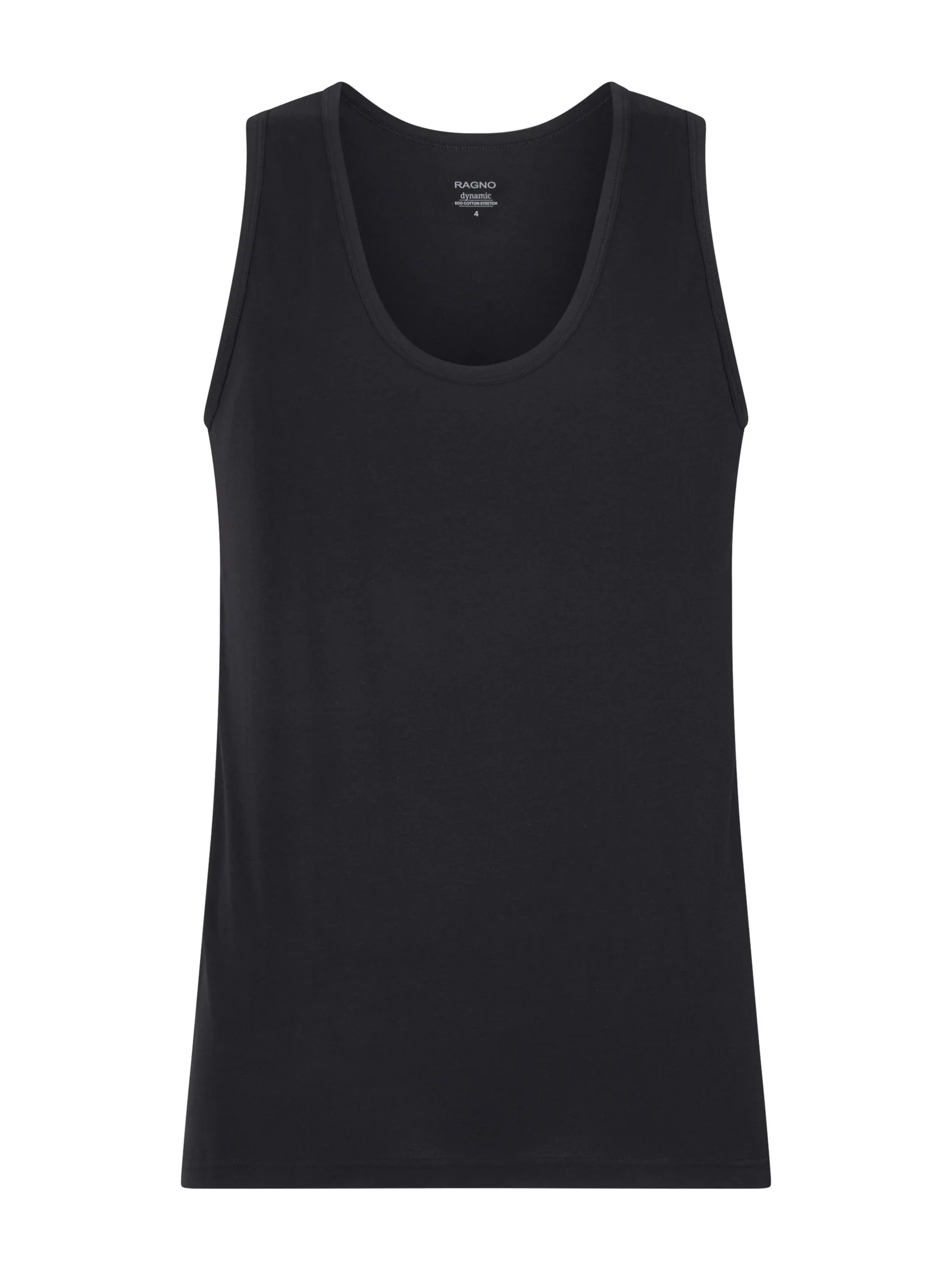 Dynamic - Canottiera in cotone elasticizzato - Nero Bipack