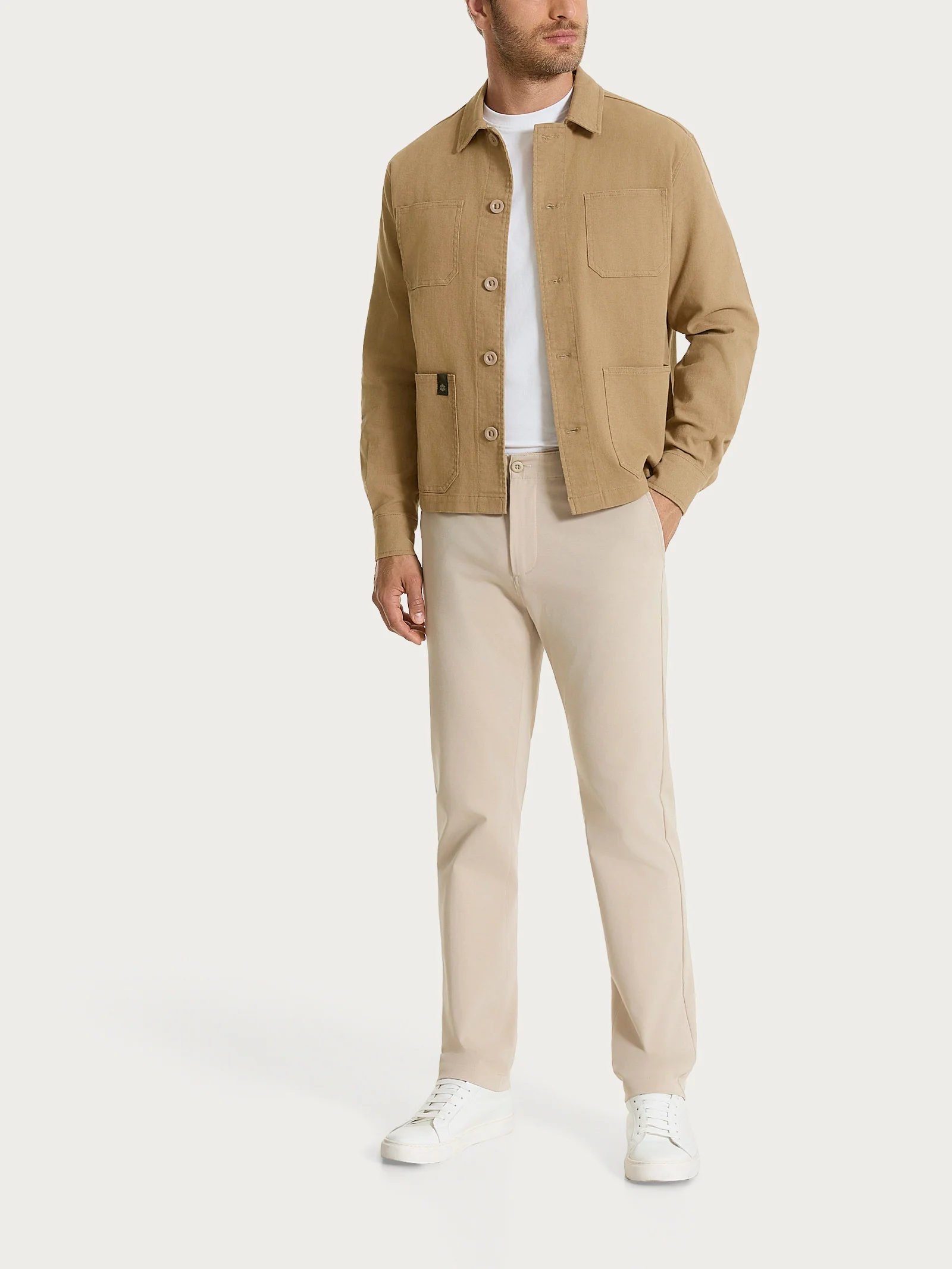 Giacca utility corta in Canvas Stretch - Tiger's Eye - Image 9