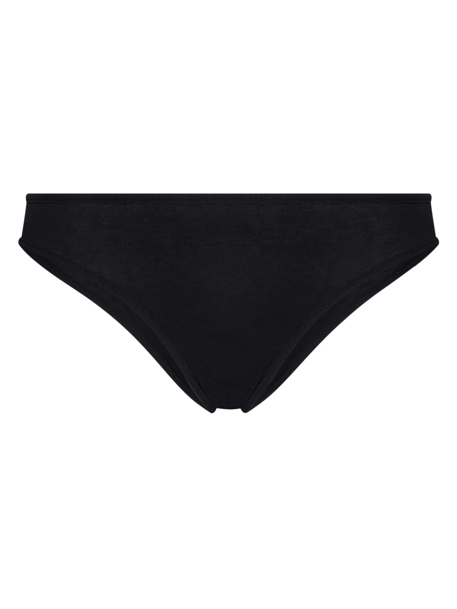 Invisible - Slip basso in microfibra di cotone elasticizzato - Nero Bipack