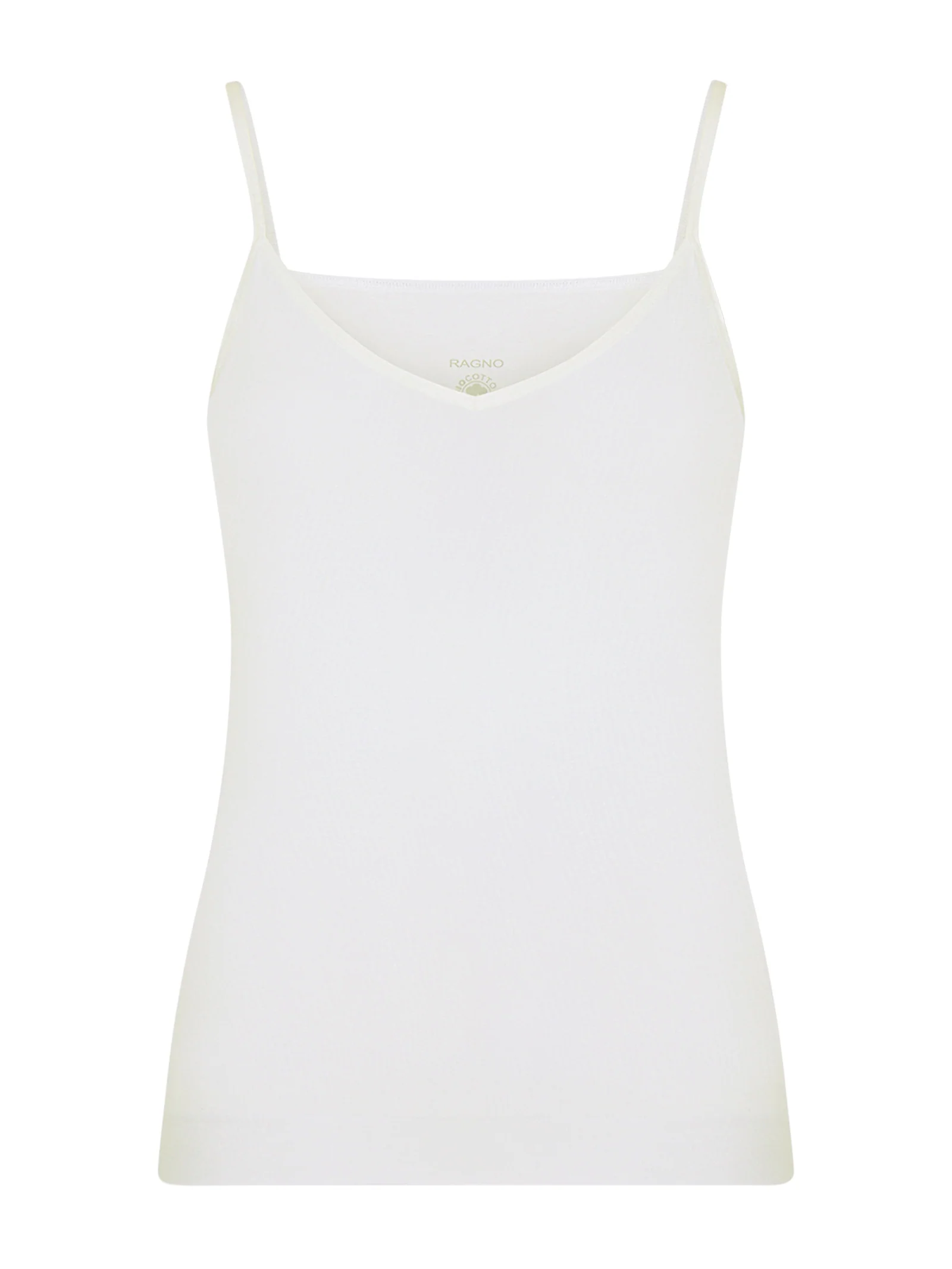 Invisible - Top in microfibra cotone elasticizzato - Bianco