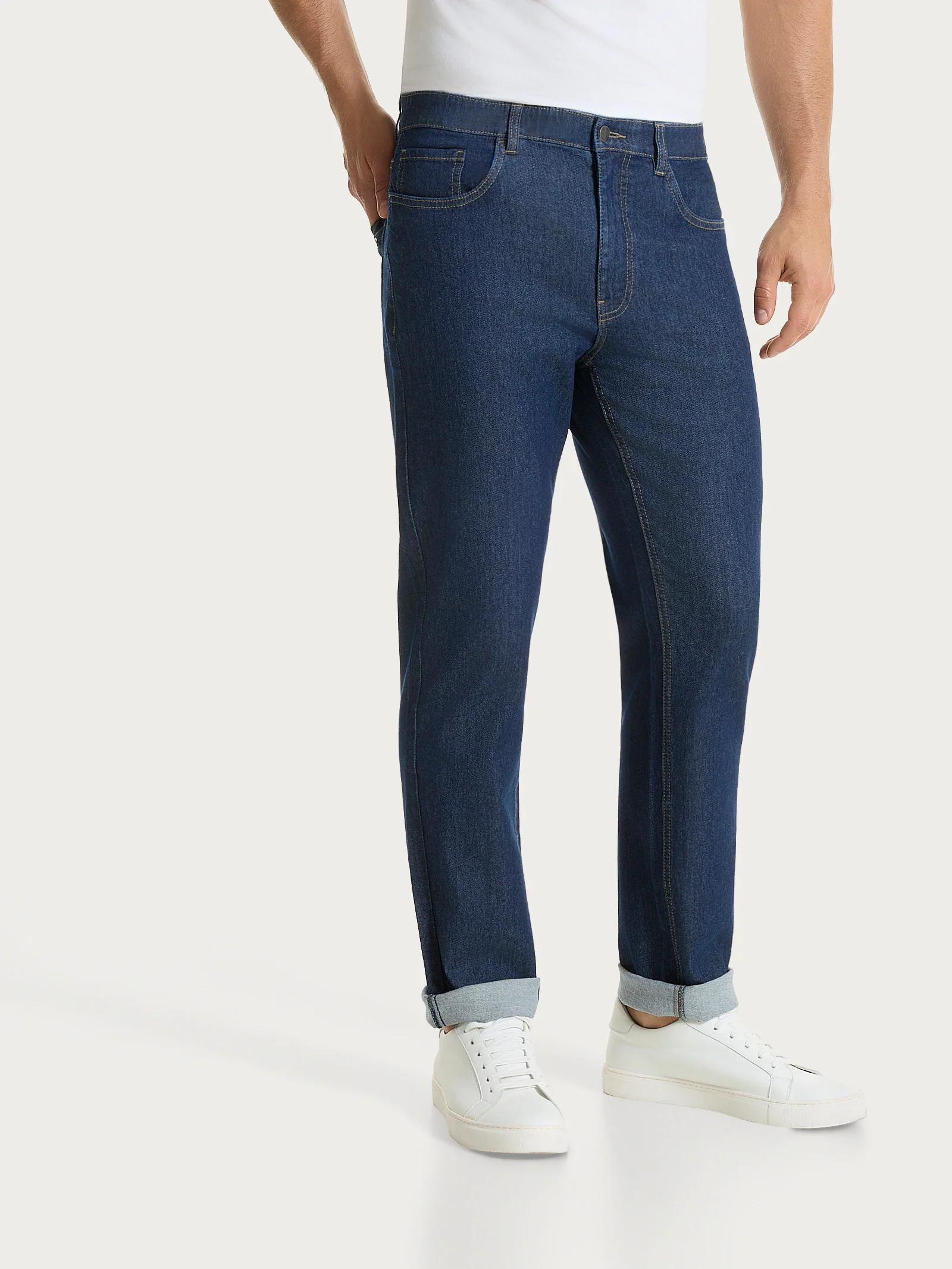 Jeans 5 Tasche in Light Denim - Indigo - Image 2