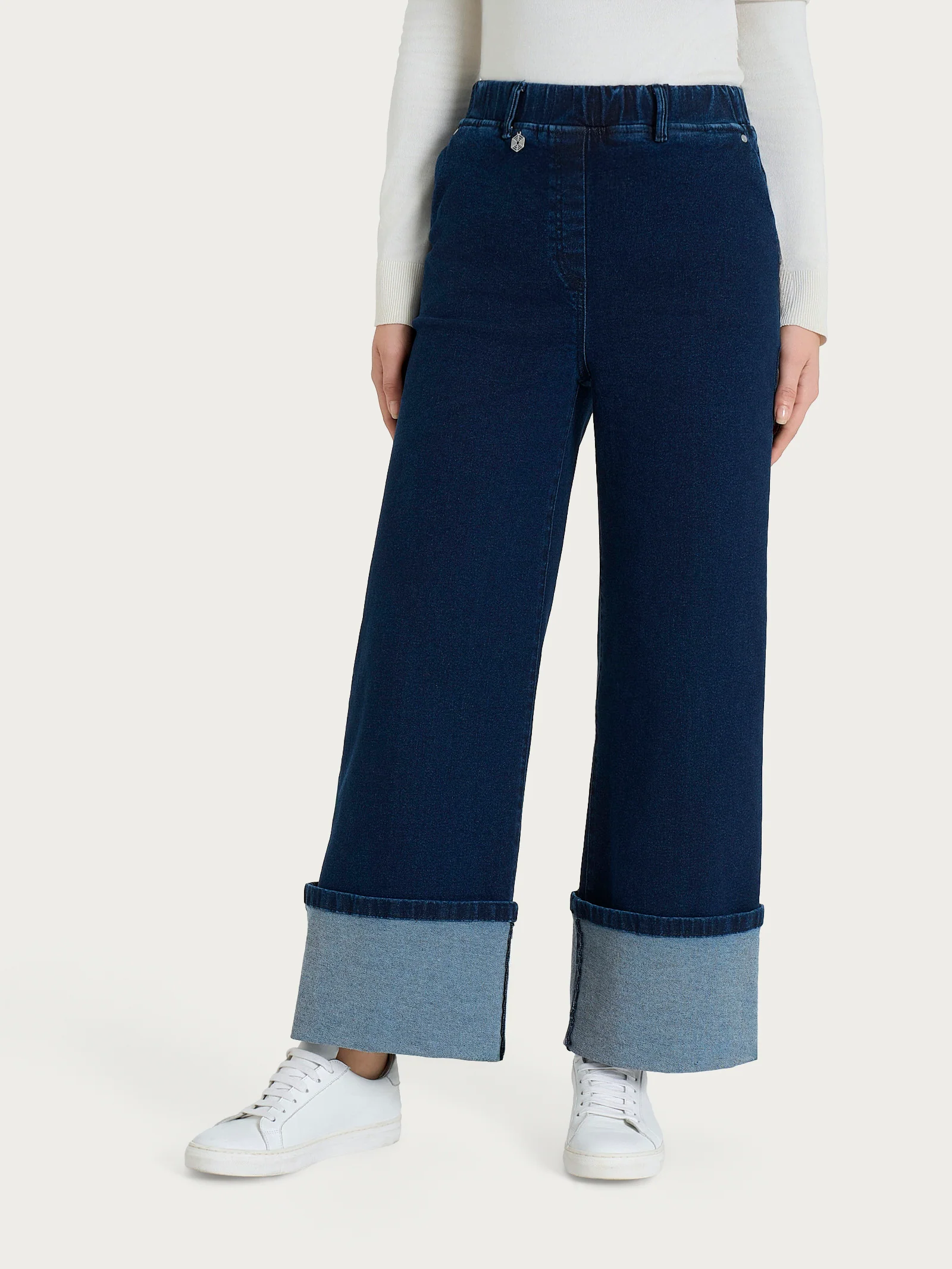 Jeans a palazzo in Super Denim - Persia