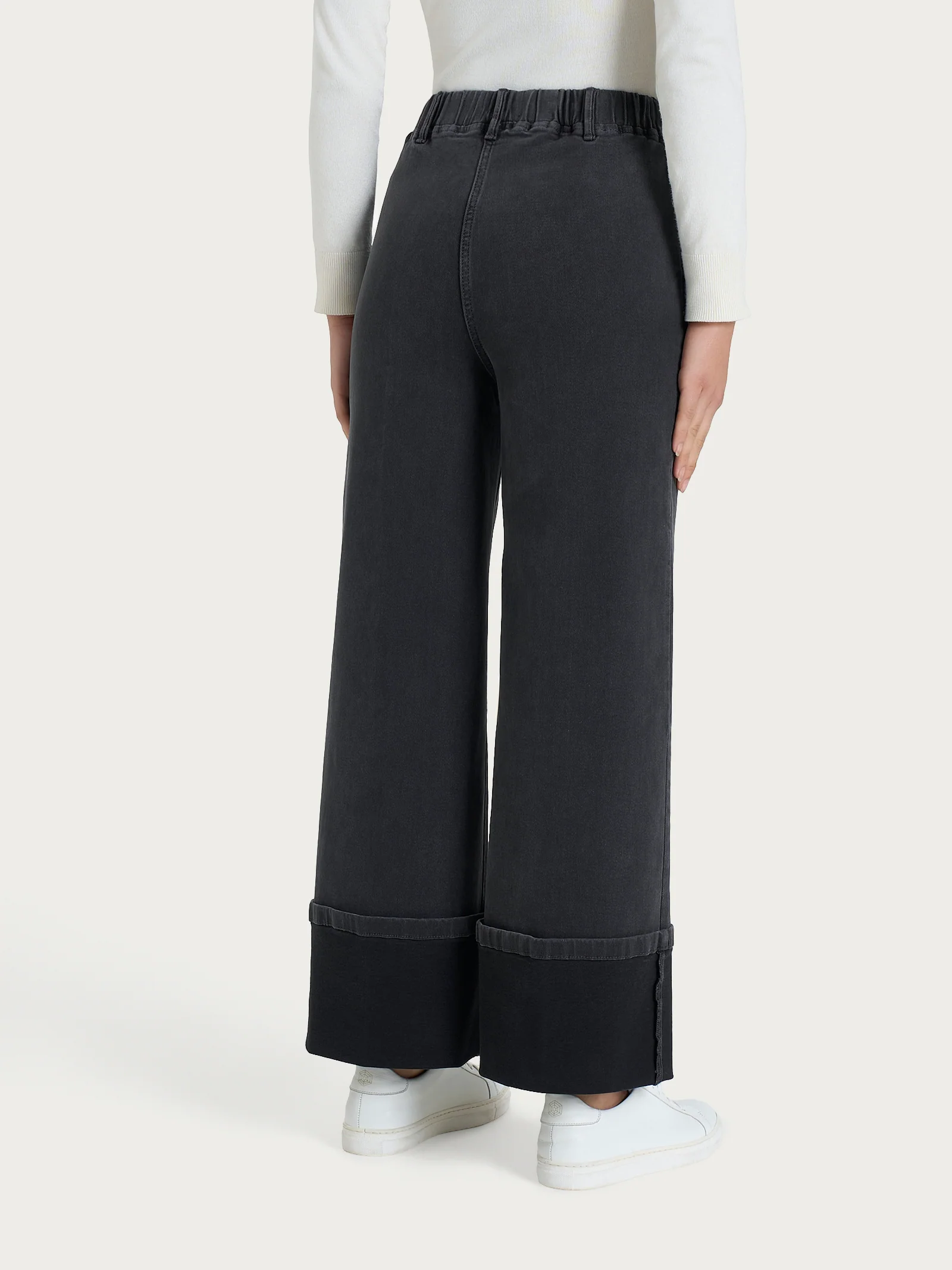 Jeans a palazzo in Super Denim - Antracite - Image 2