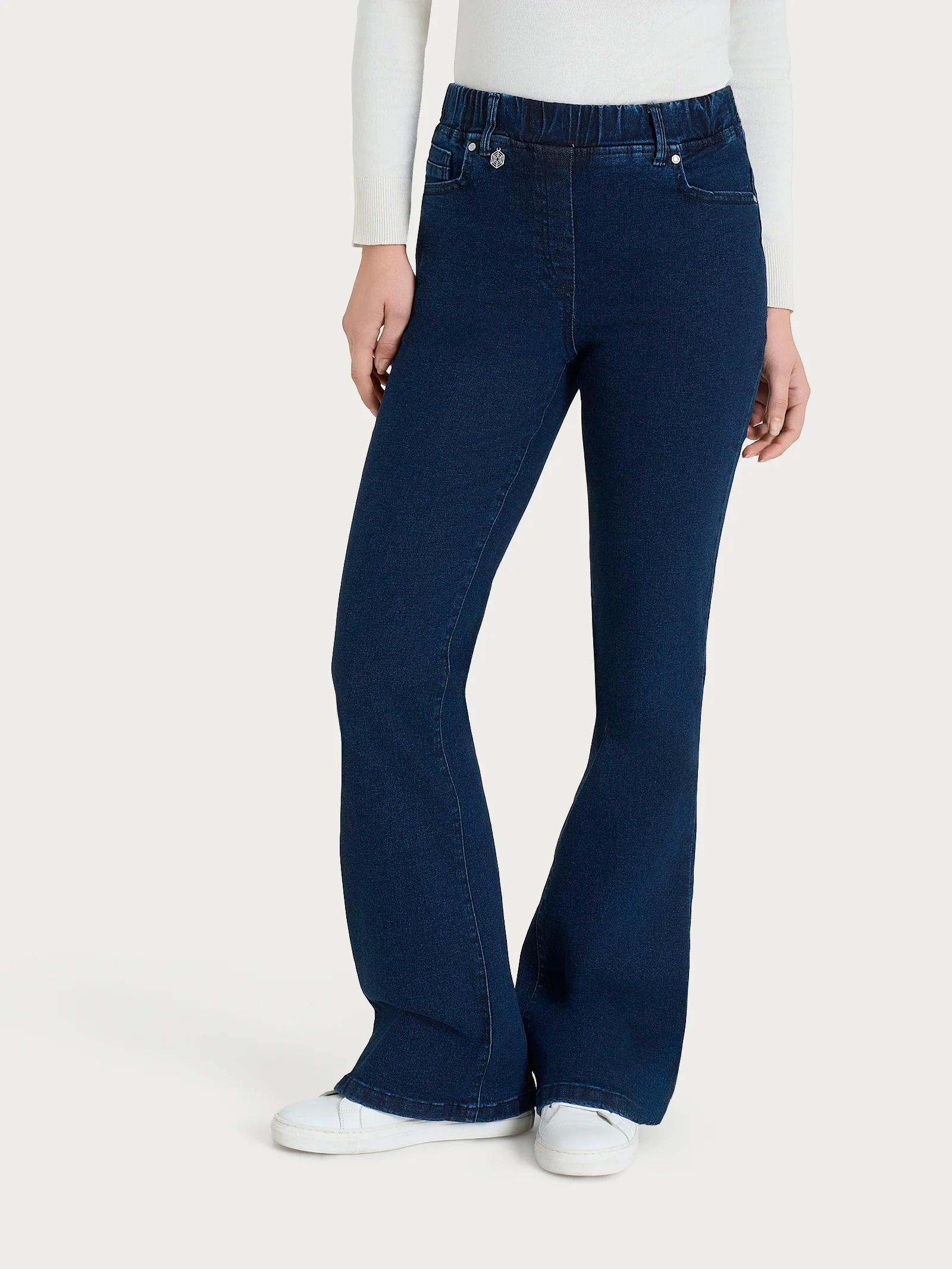 Jeans flare con tasche in Super Denim - Persia