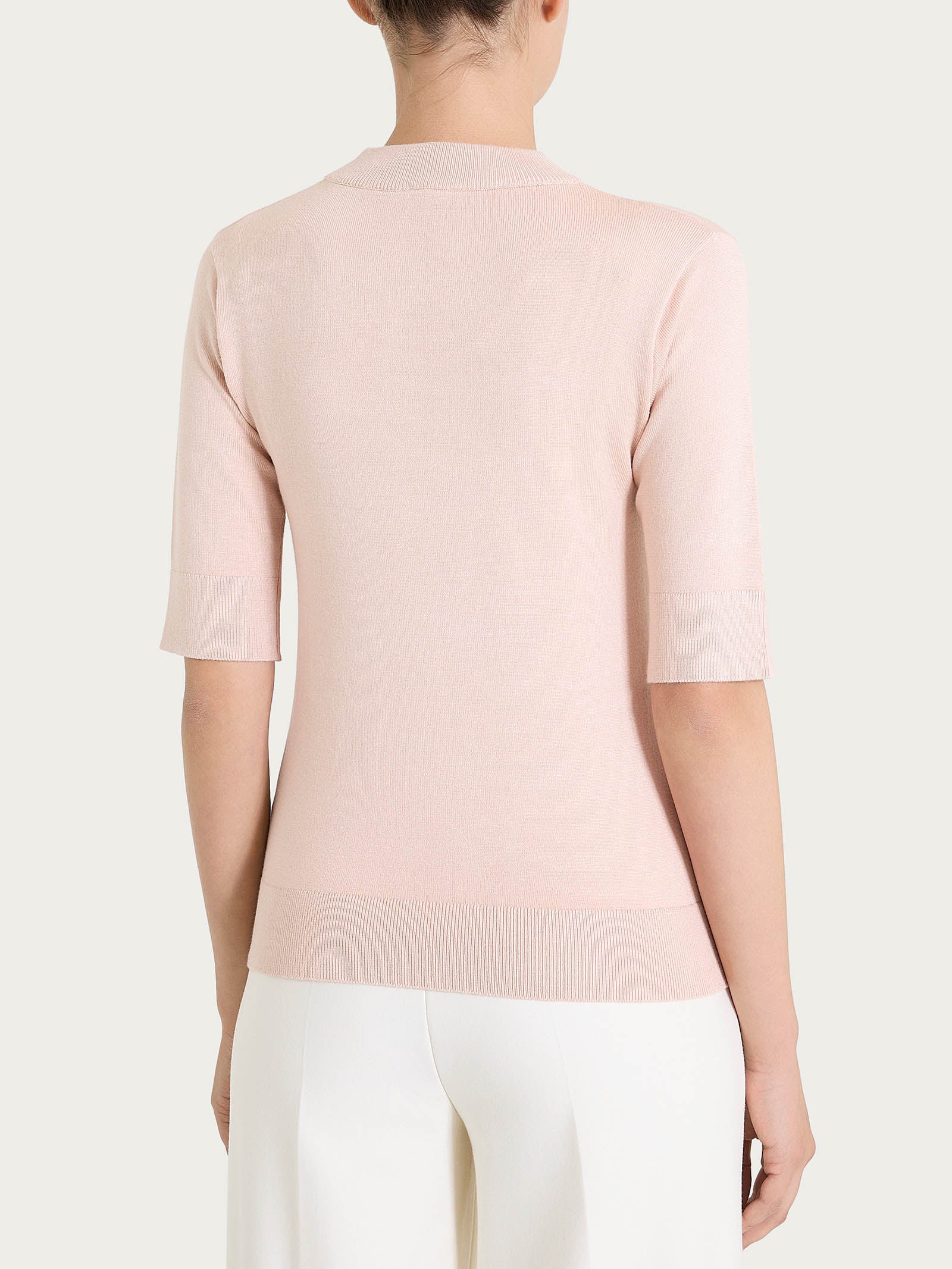 Lupetto con manica corta Four Seasons - Cameo Rose - Image 2