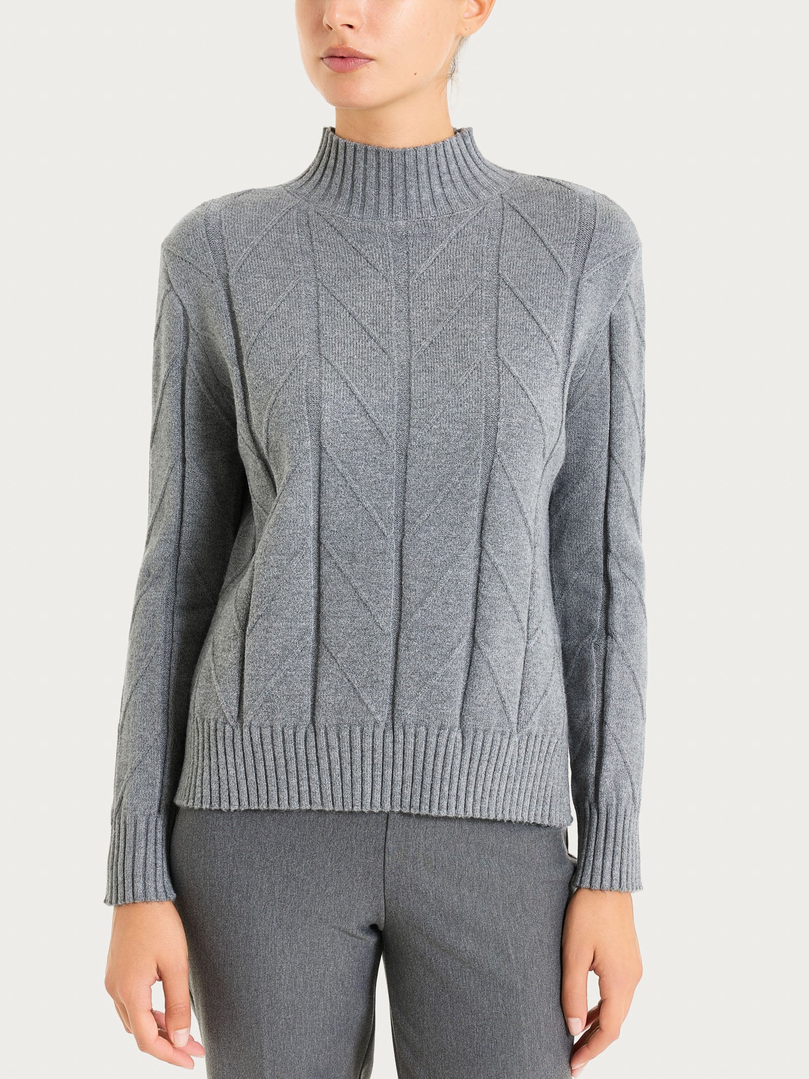 Lupetto con punto spiga in Super Soft - Ferro Mel.