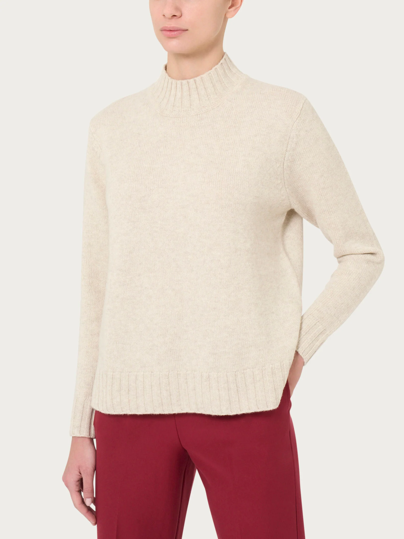 Lupetto in cashmerino - CHAMPIGNON MEL.