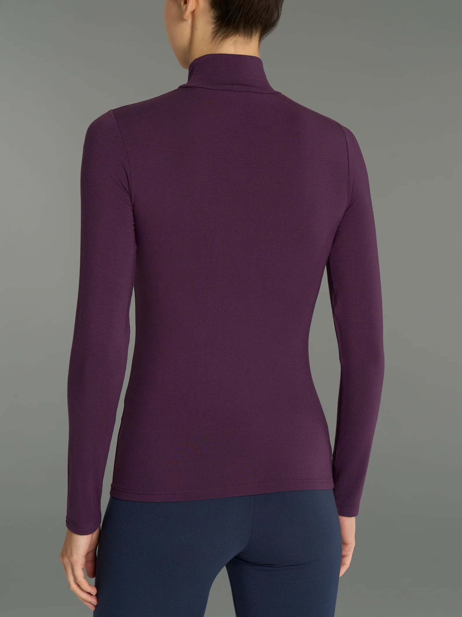 Lupetto in eco viscosa - Plum Perfect - Image 4
