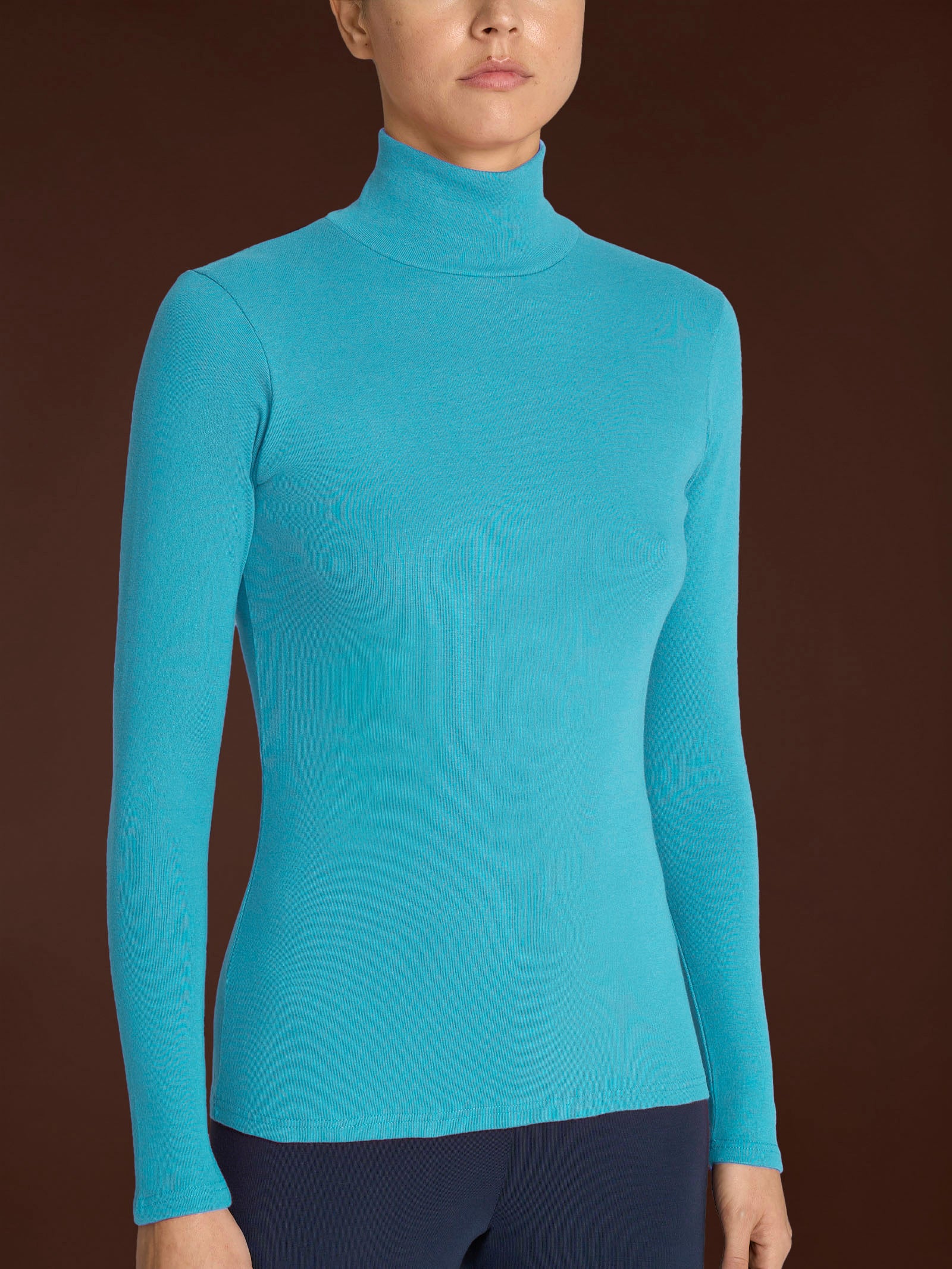 Lupetto in Thermo Cotton - Milky Blue