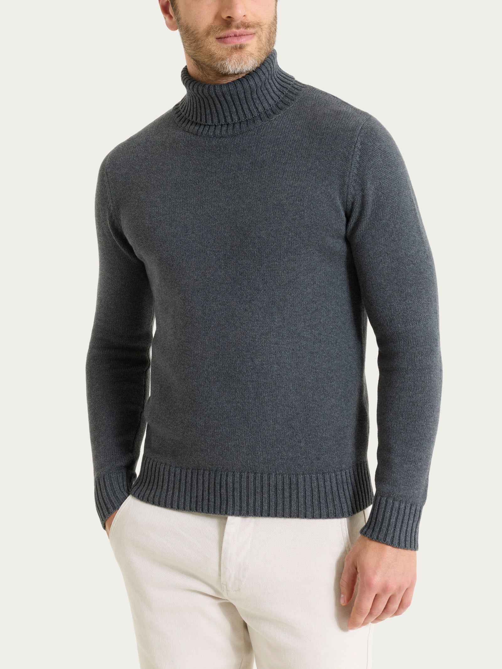 Lupetto in Winter Cotton - Ardesia Mel.