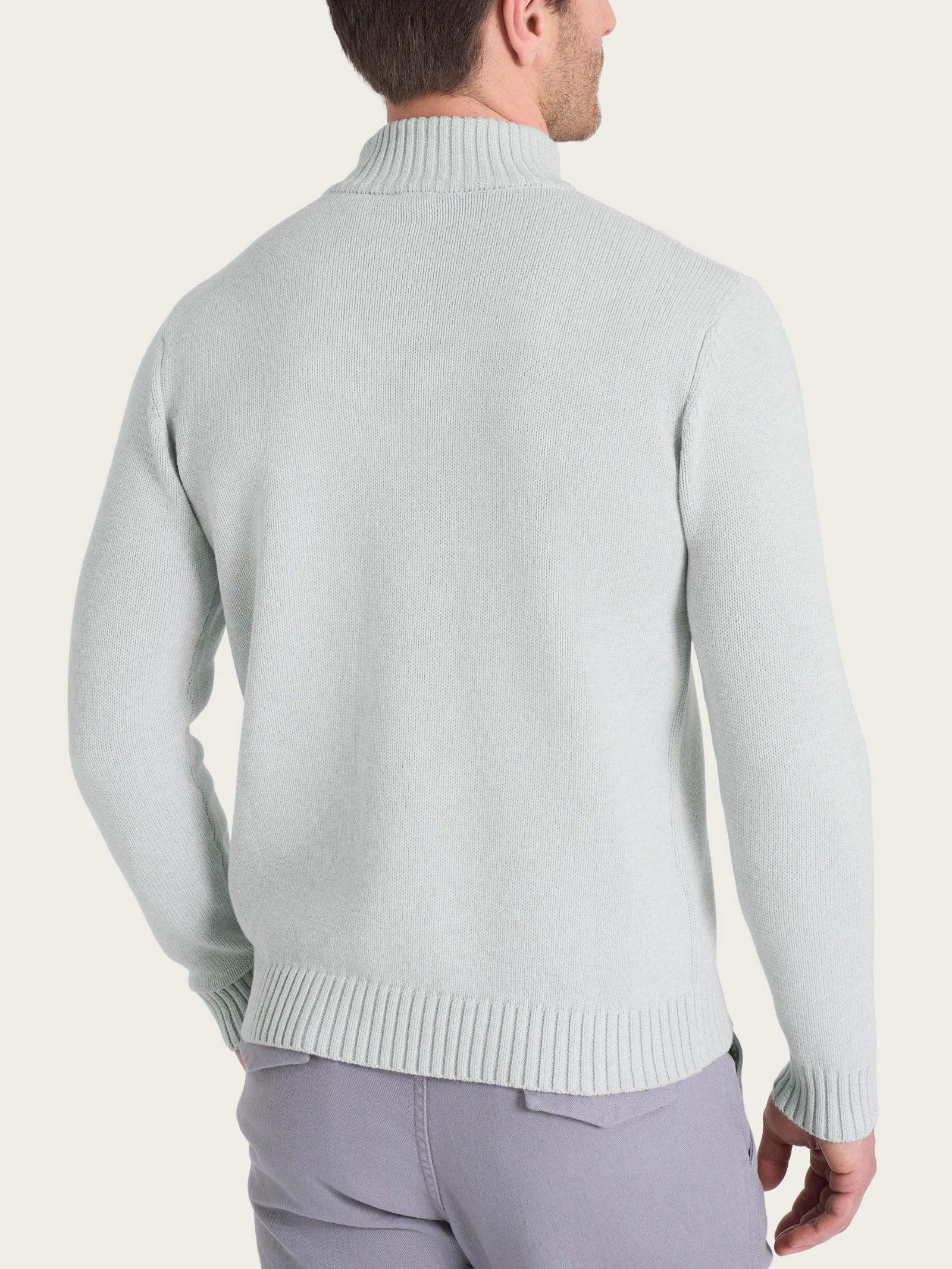 Lupetto in Winter Cotton - Dawn Blue Mel. - Image 2