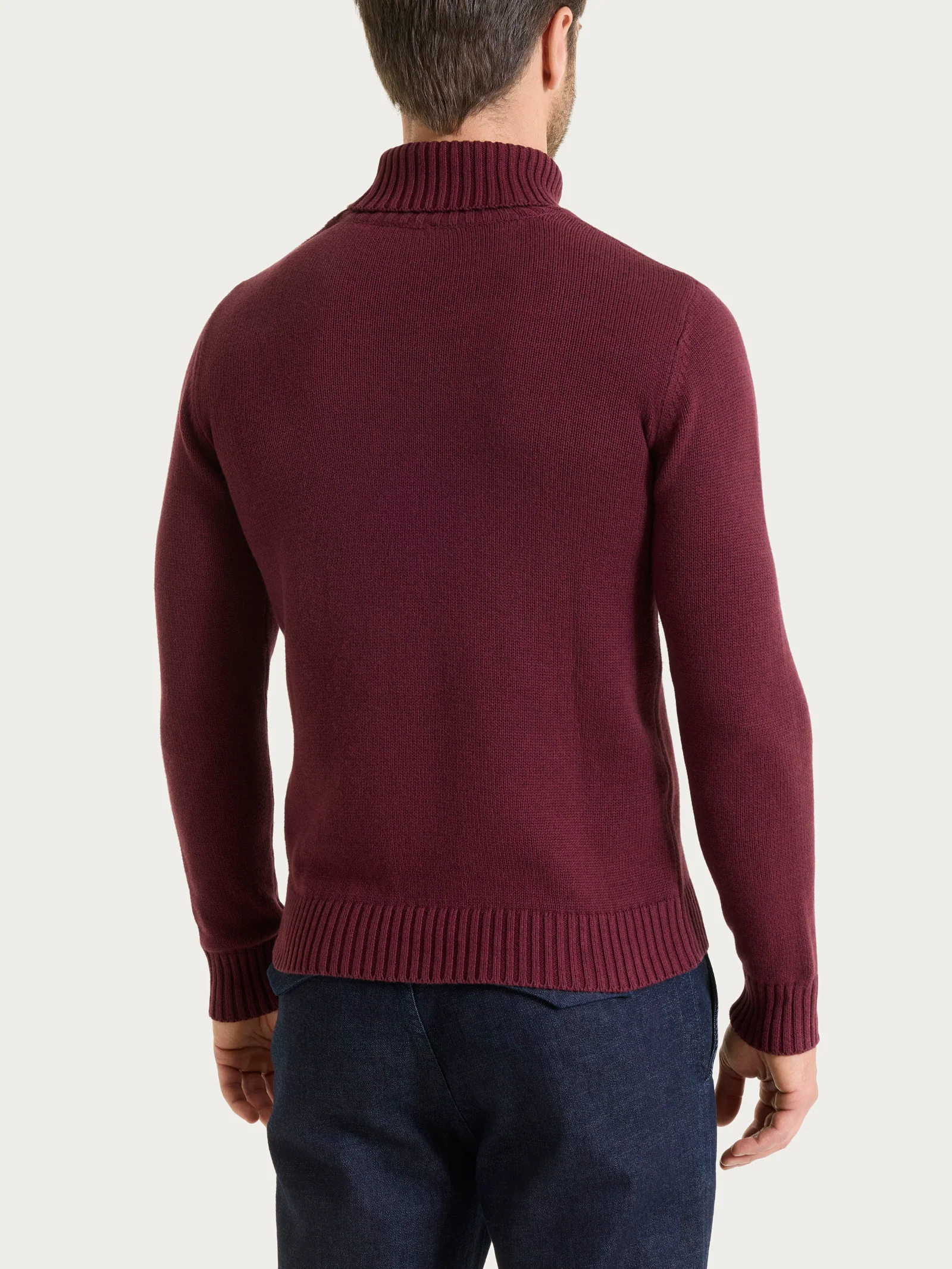 Lupetto in Winter Cotton - Fig Mel. - Image 2