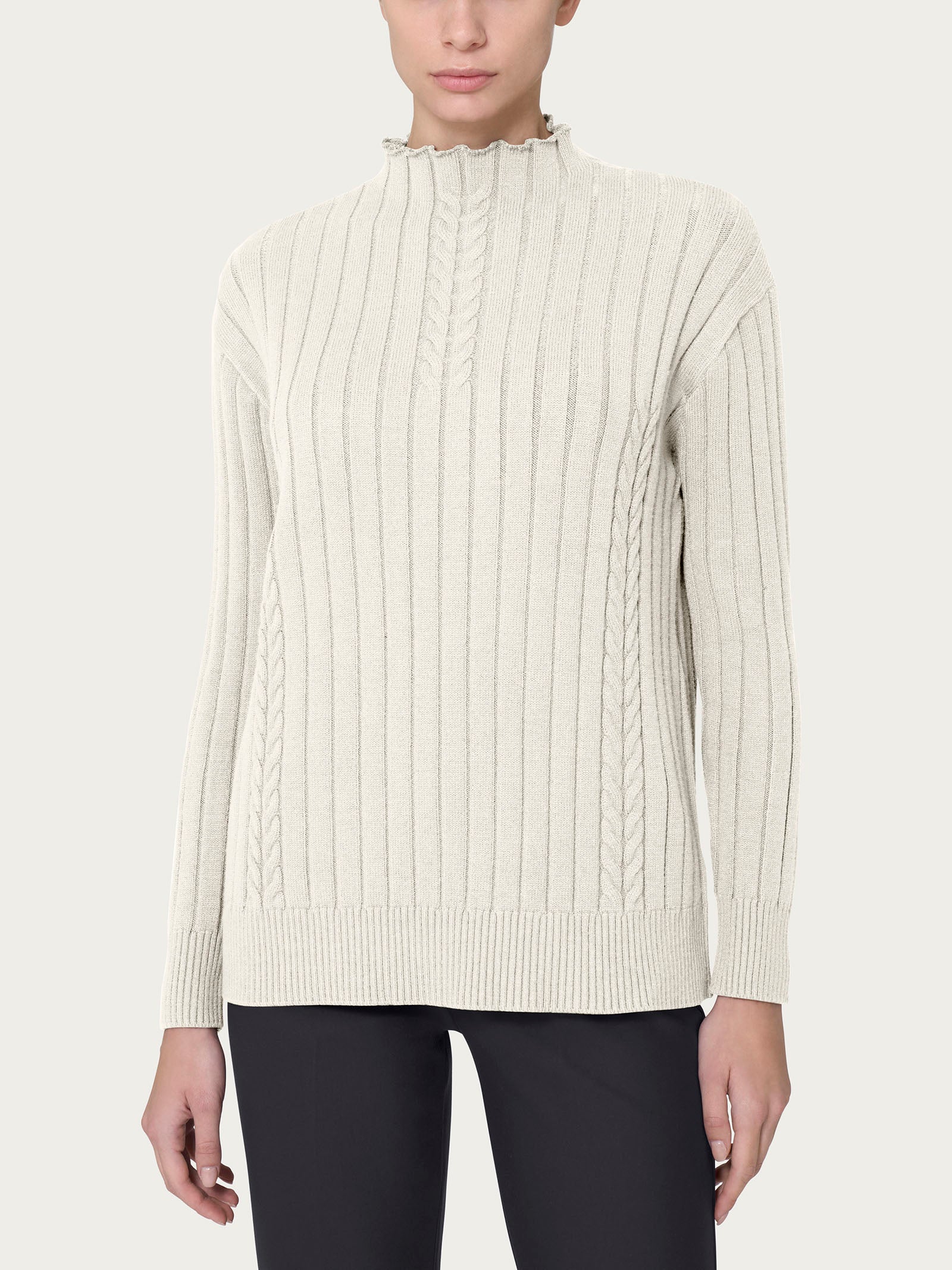 Lupetto Knit Rib in Super Soft - Avorio