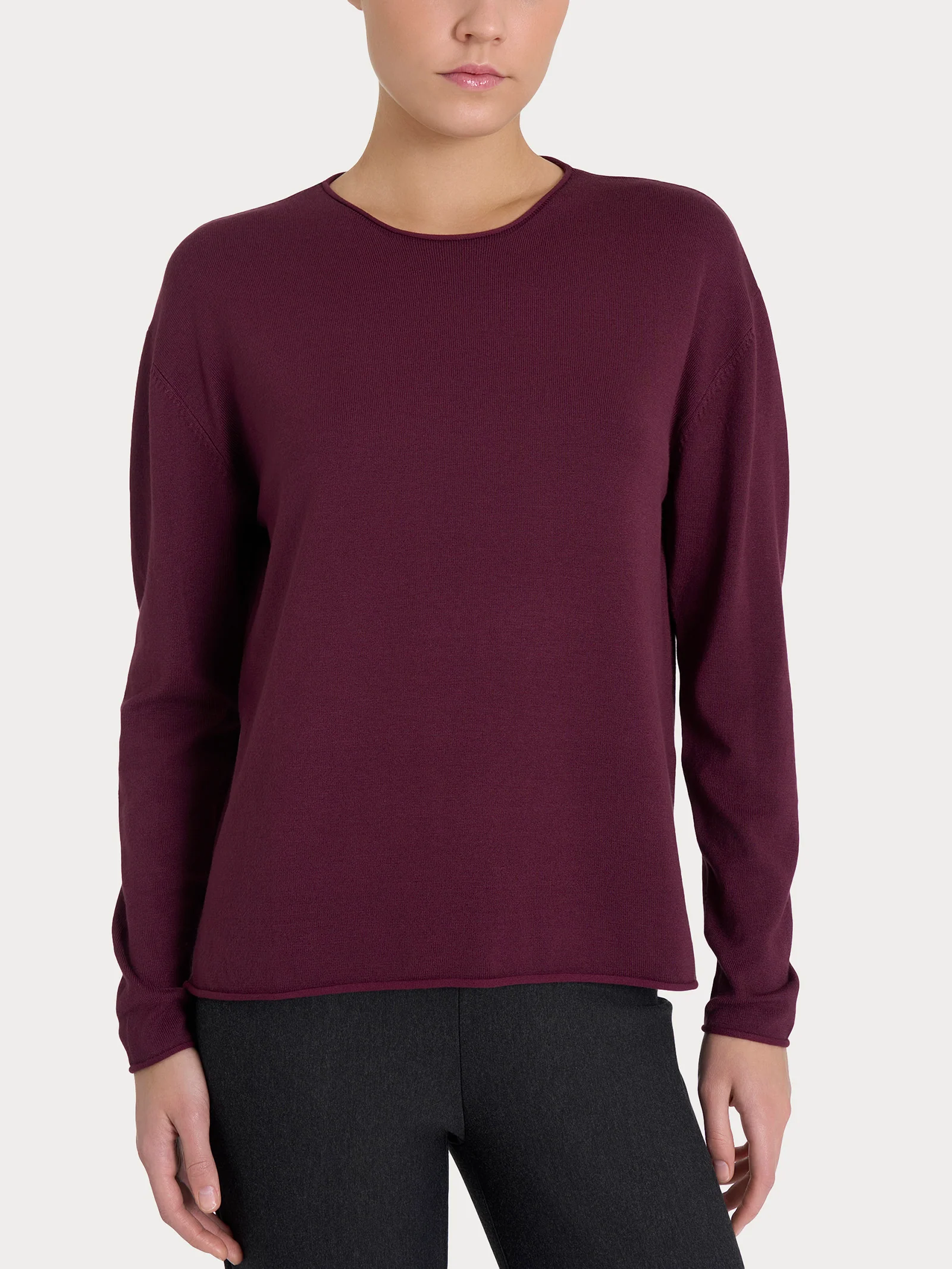 Maglia asimmetrica con girocollo Four Seasons - Fig