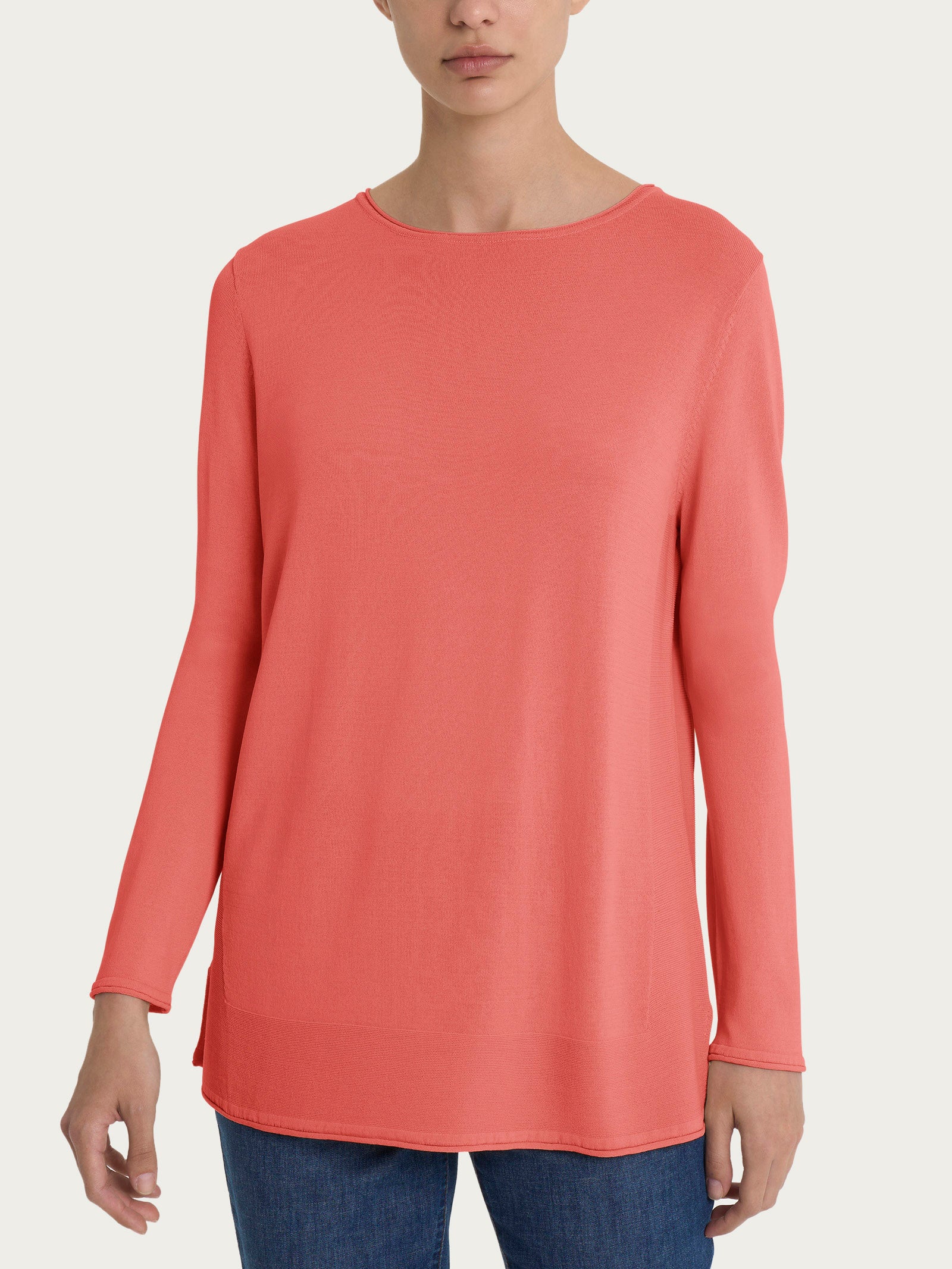 Maglia con collo a barchetta in Crêpe  - Dubarry