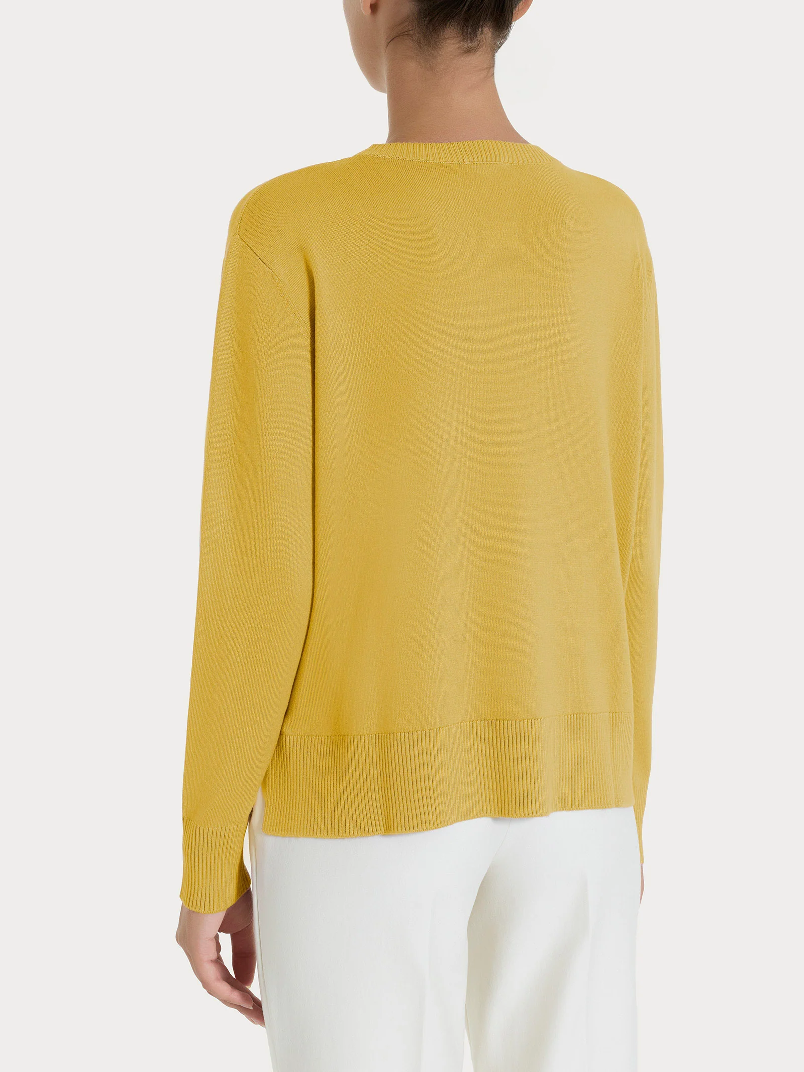 Maglia con girocollo Four Seasons - Oil Yellow - Image 2