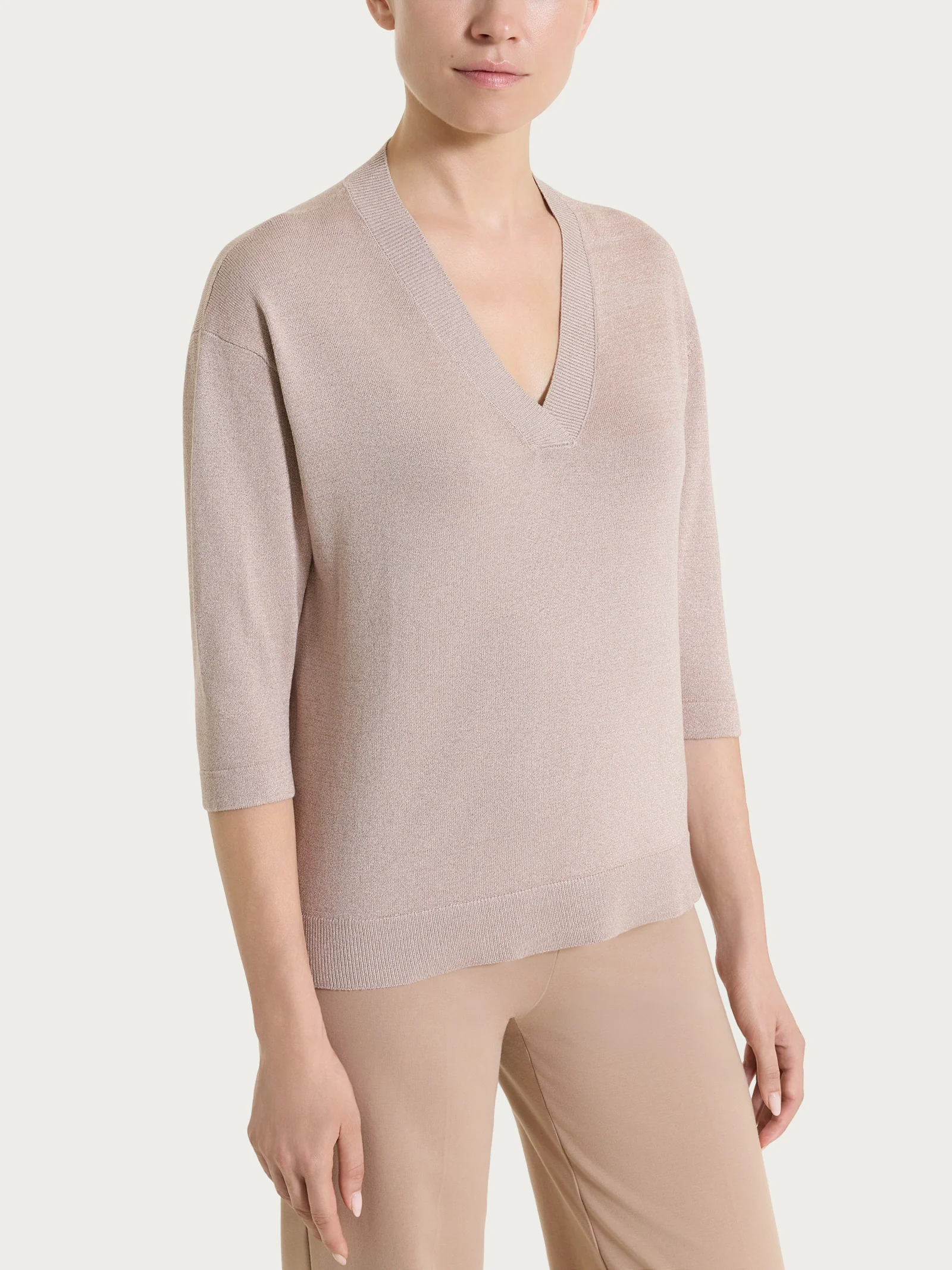 Maglia con scollo a V in Lurex Summertime - Sphinx