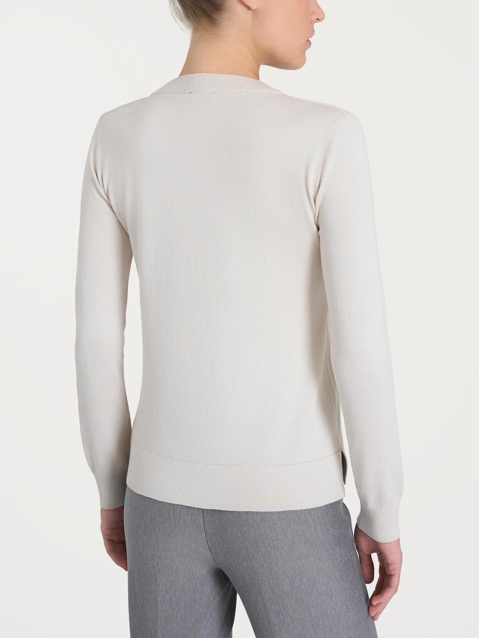Maglia con scollo madonna Four Seasons - Champignon - Image 2