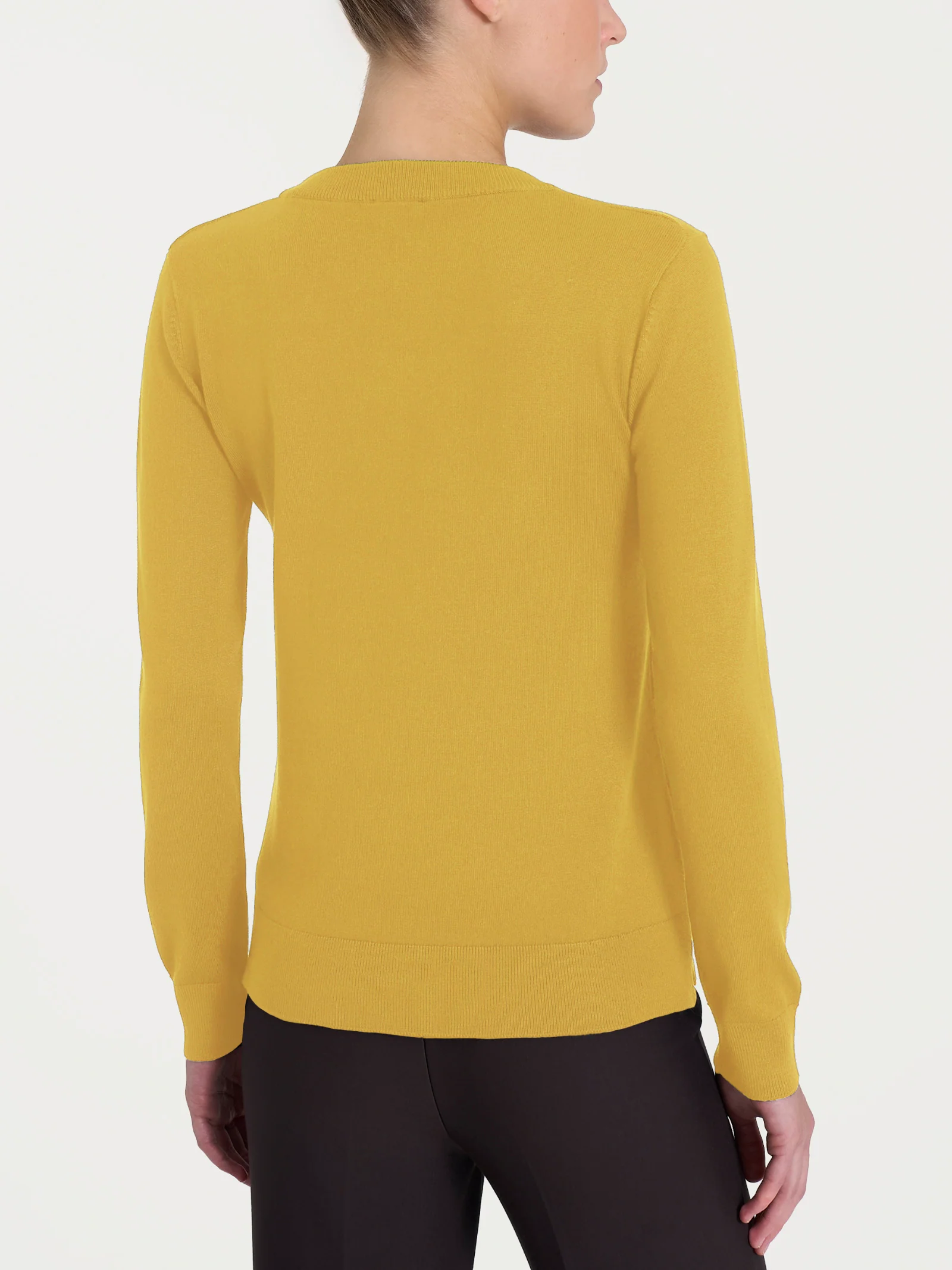 Maglia con scollo madonna Four Seasons - Oil Yellow - Image 2
