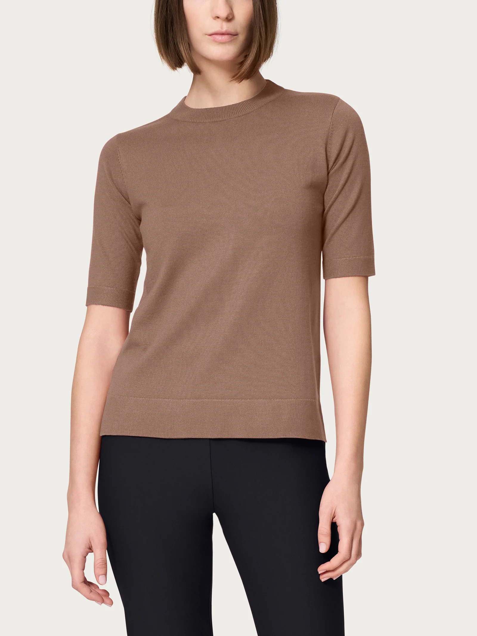 Maglia girocollo a manica corta Four Seasons - Pine Bark