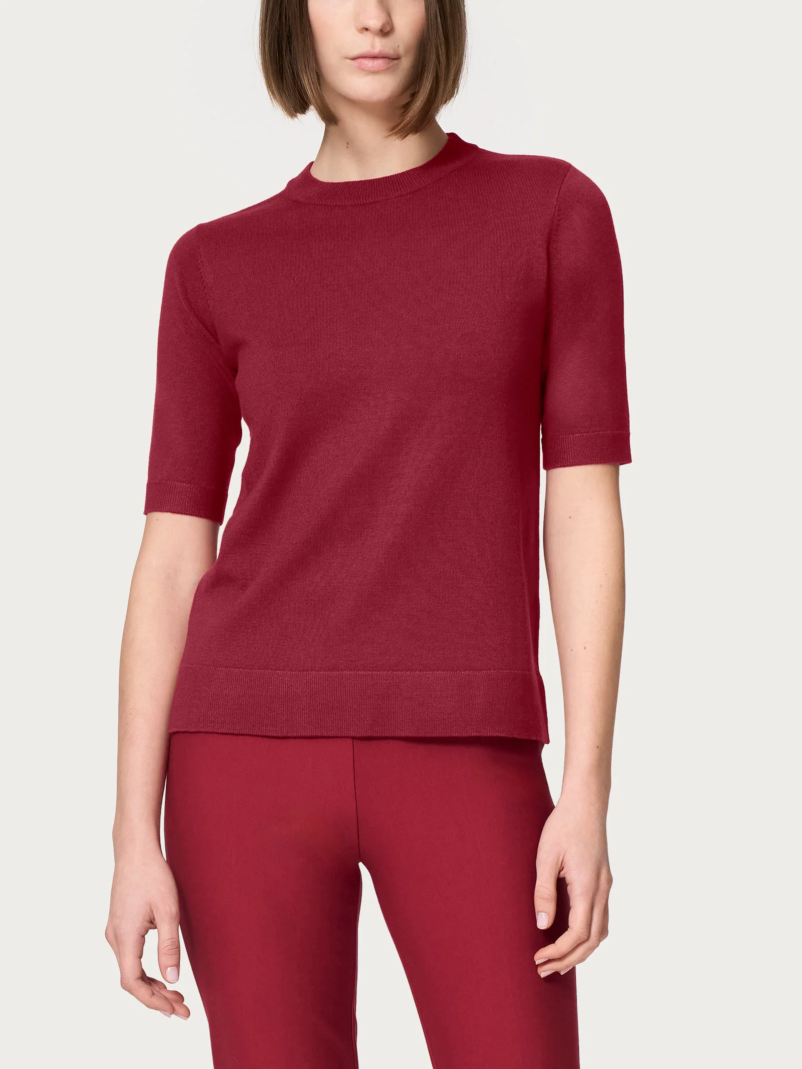 Maglia girocollo a manica corta Four Seasons - Tibetan Red