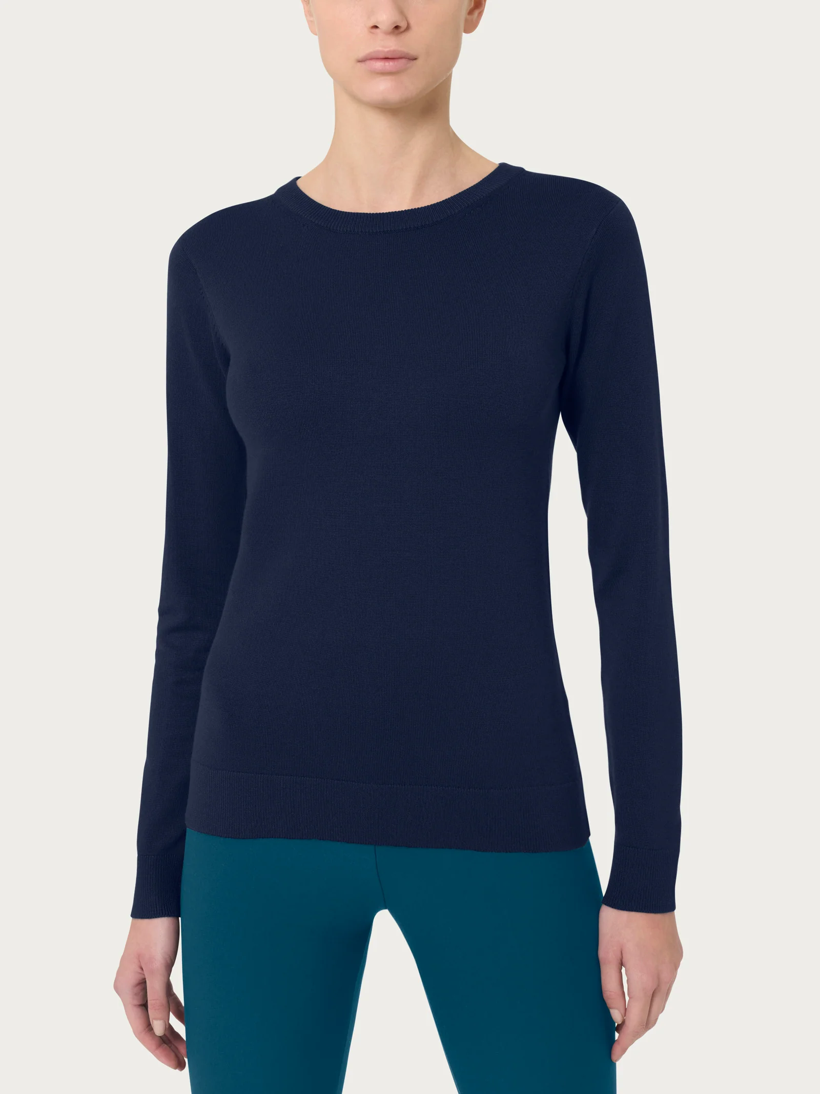 Maglia girocollo a manica lunga Four Seasons - Bleu