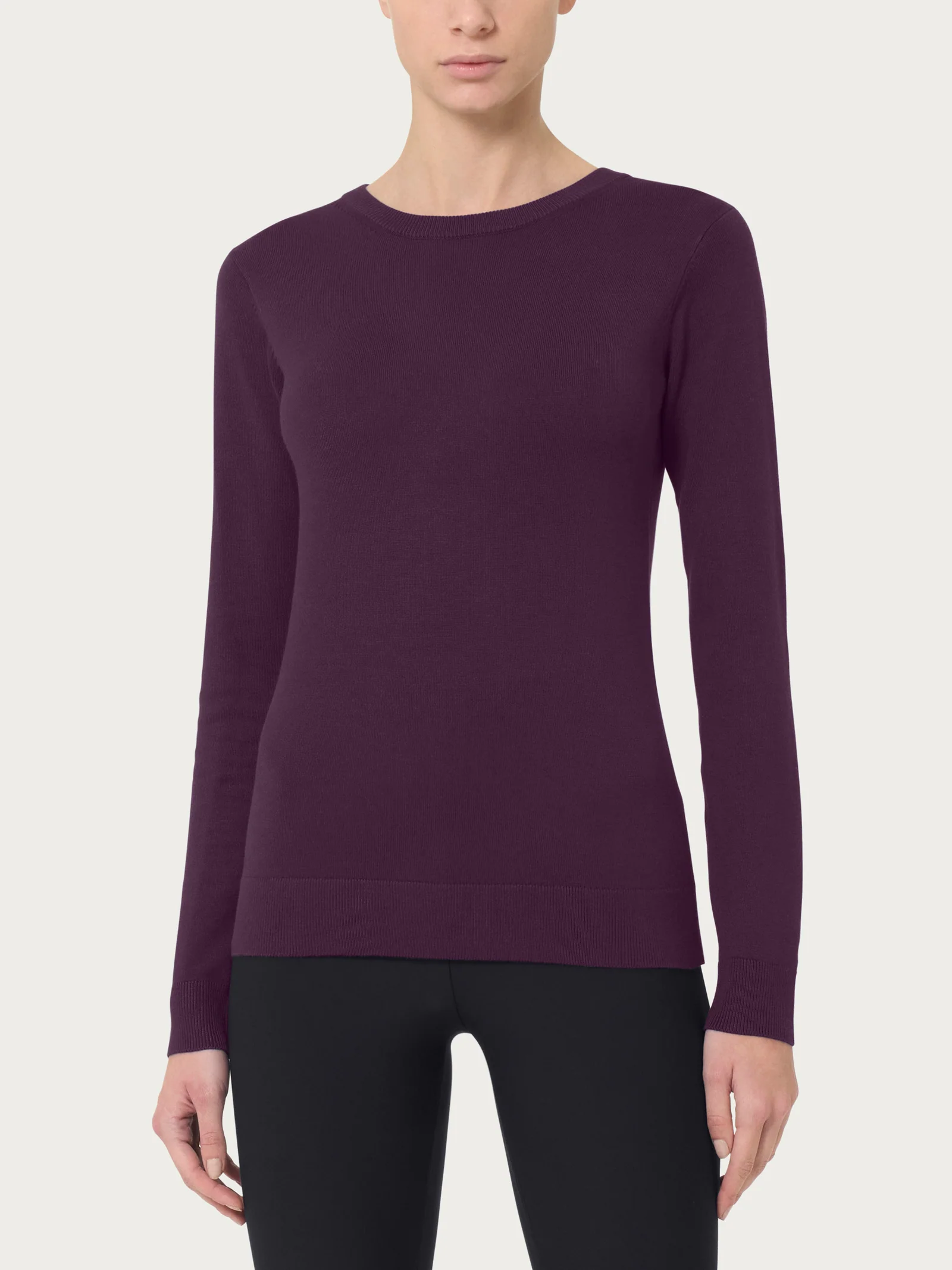 Maglia girocollo a manica lunga Four Seasons - Plum Perfect