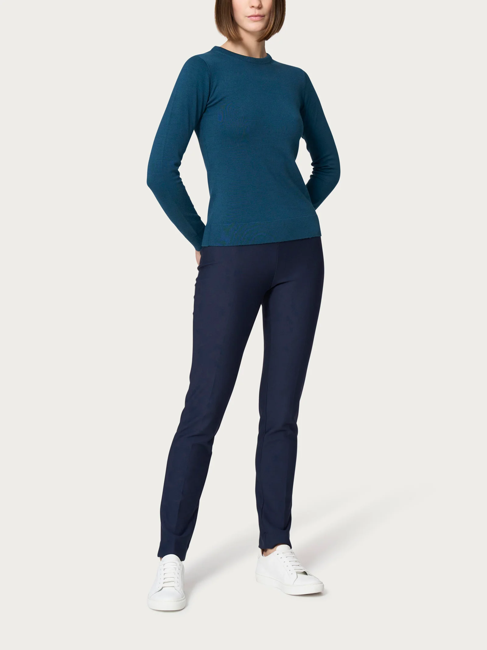 Maglia girocollo a manica lunga Four Seasons - Misted Yellow - Image 4