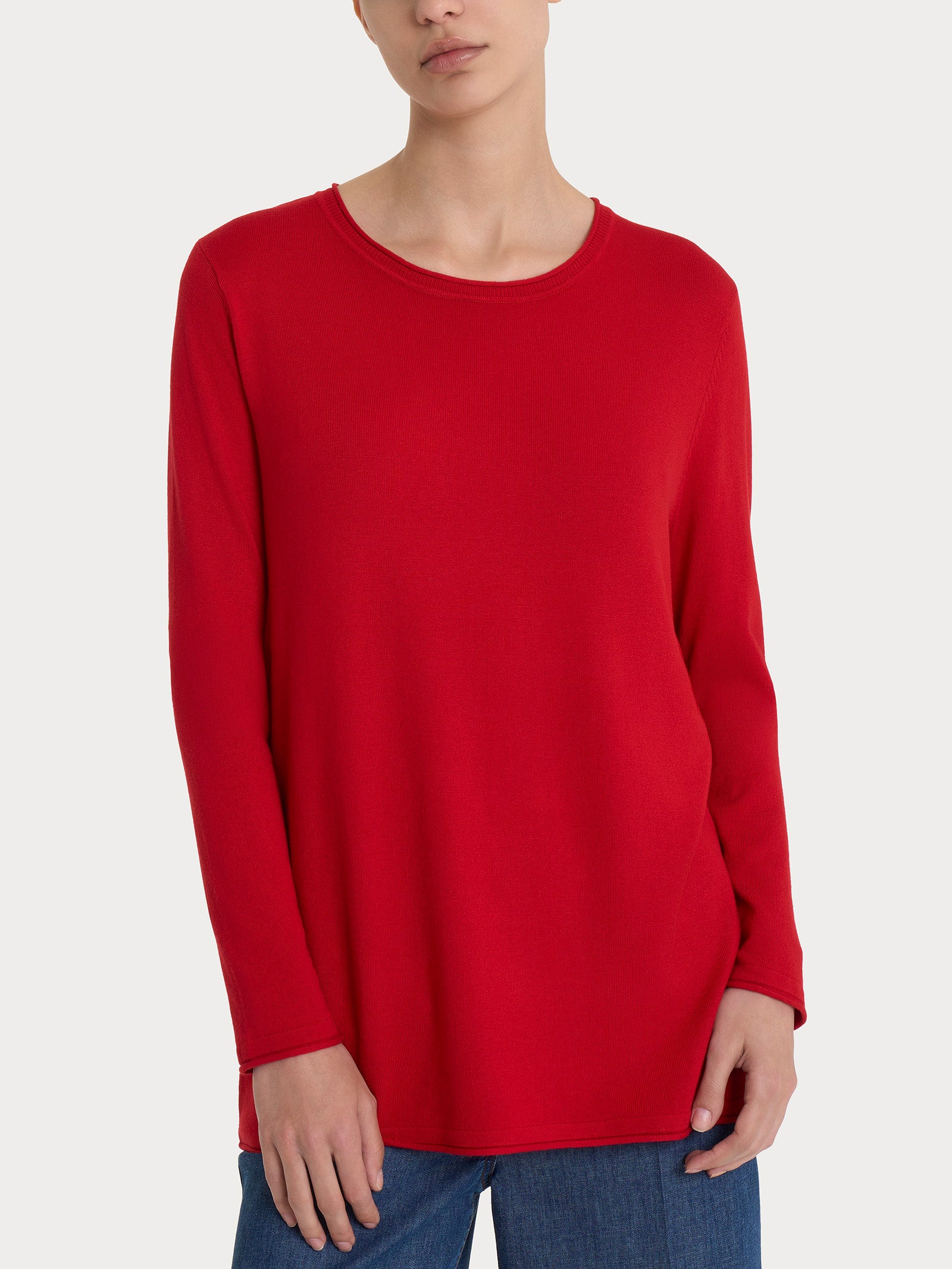 Maglia girocollo con manica lunga in Summertime - Salsa