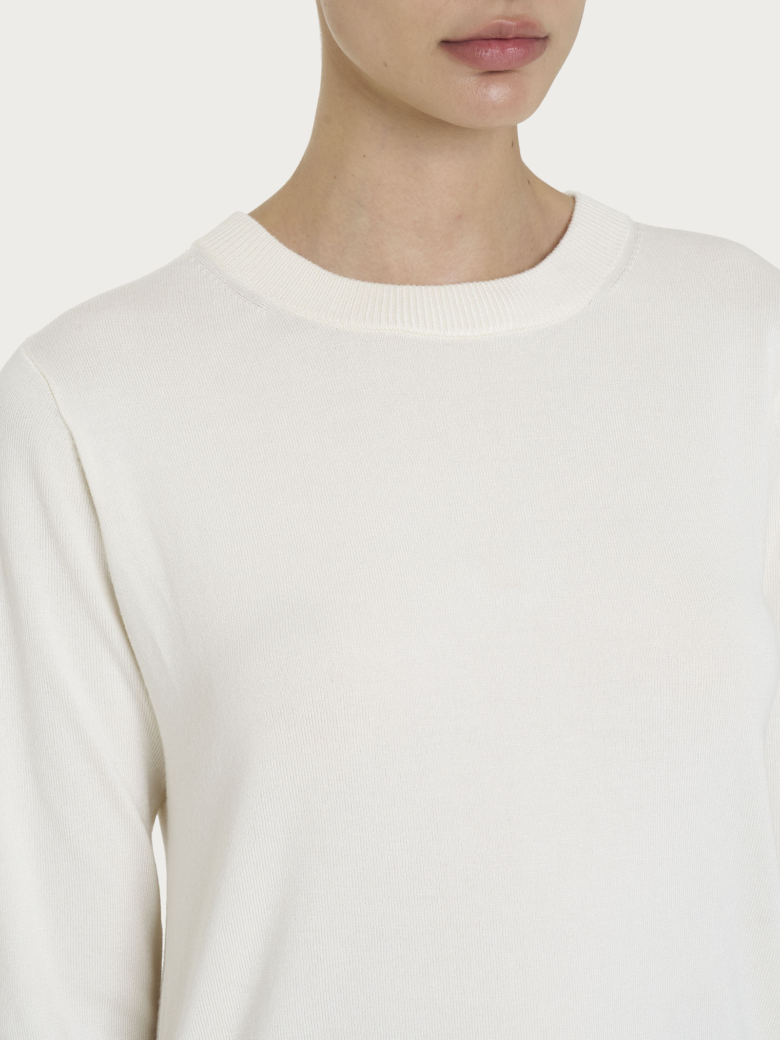 Maglia girocollo Four Seasons - Avorio - Image 3