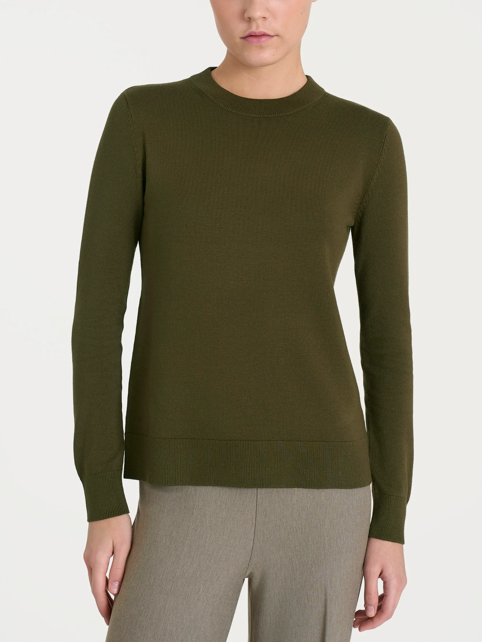 Maglia girocollo Four Seasons - Dark Olive