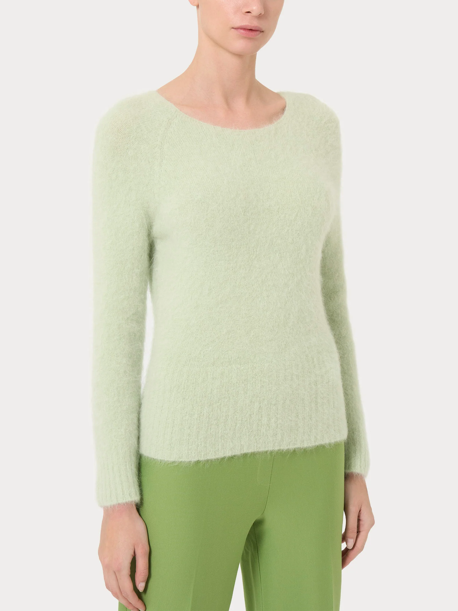 Maglia girocollo in misto lana e alpaca - Gleam