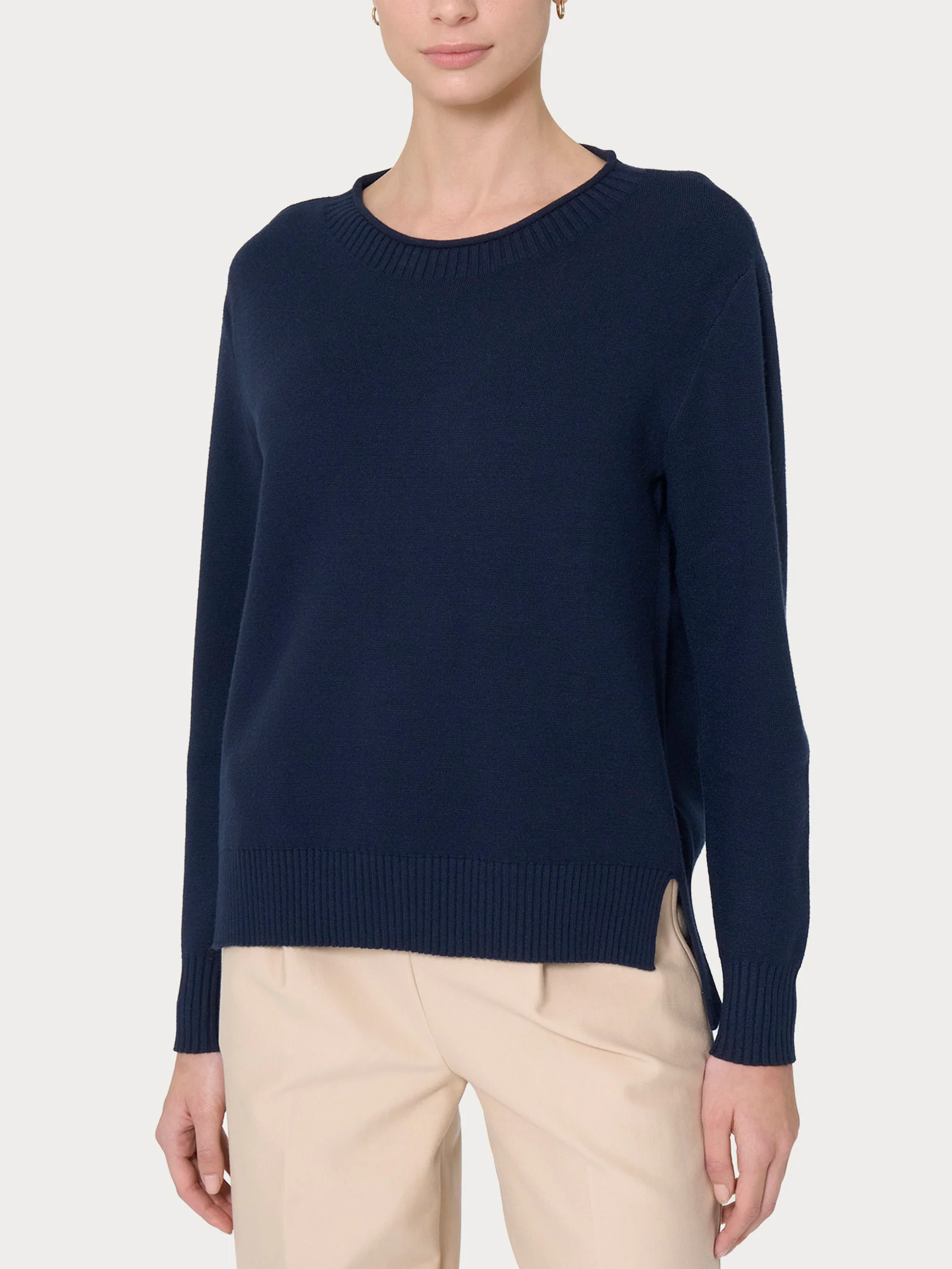 Maglia girocollo in Super Soft - Bleu