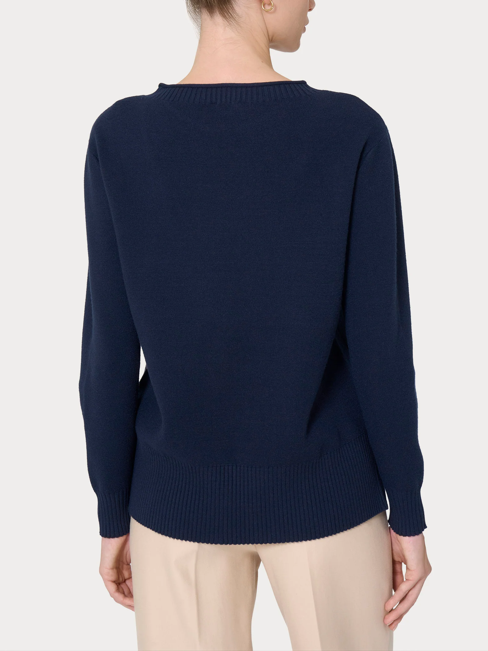 Maglia girocollo in Super Soft - Bleu - Image 2