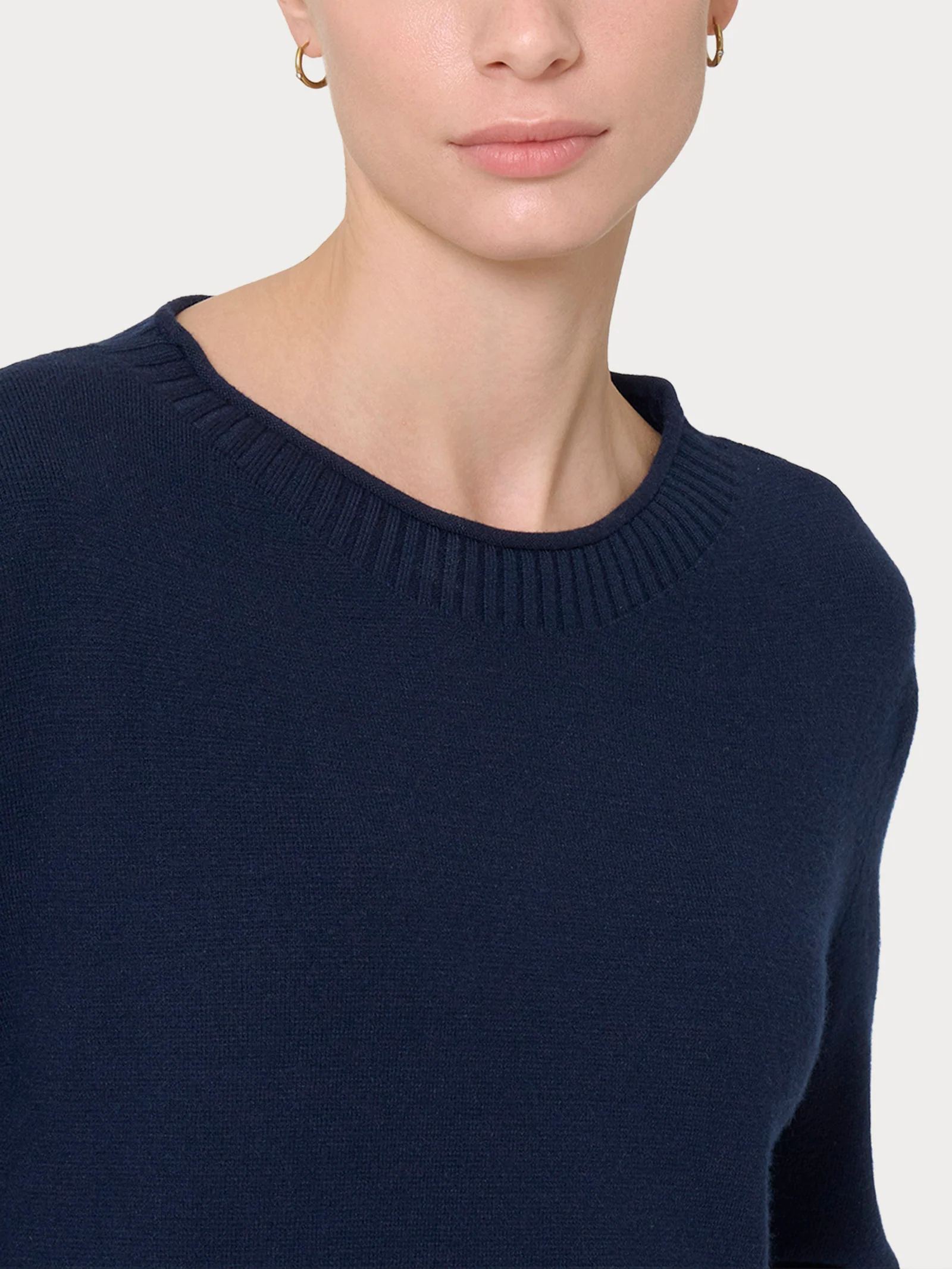 Maglia girocollo in Super Soft - Bleu - Image 3