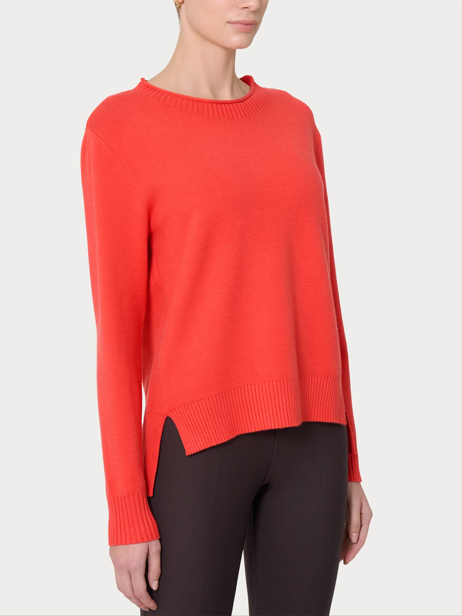 Maglia girocollo in Super Soft - Cayenne