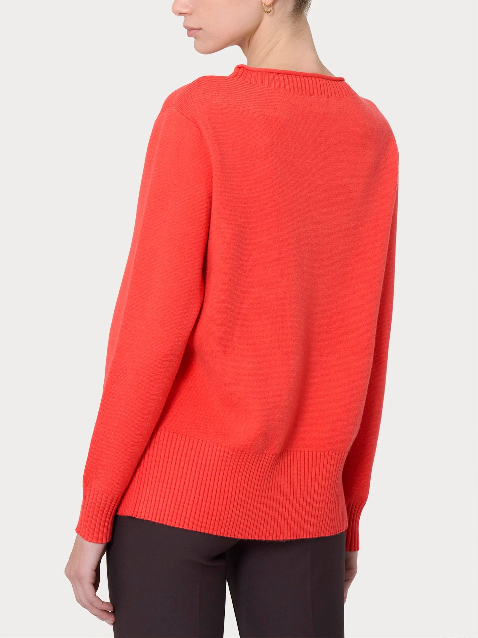 Maglia girocollo in Super Soft - Cayenne - Image 2