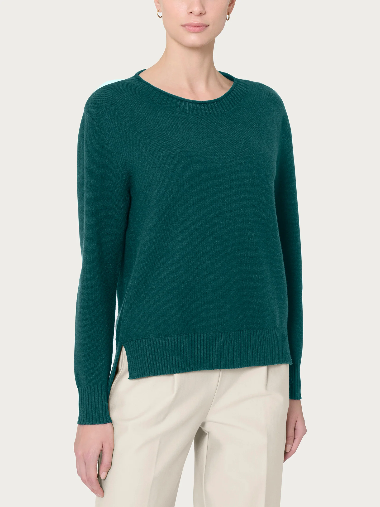 Maglia girocollo in Super Soft - Rain Forest