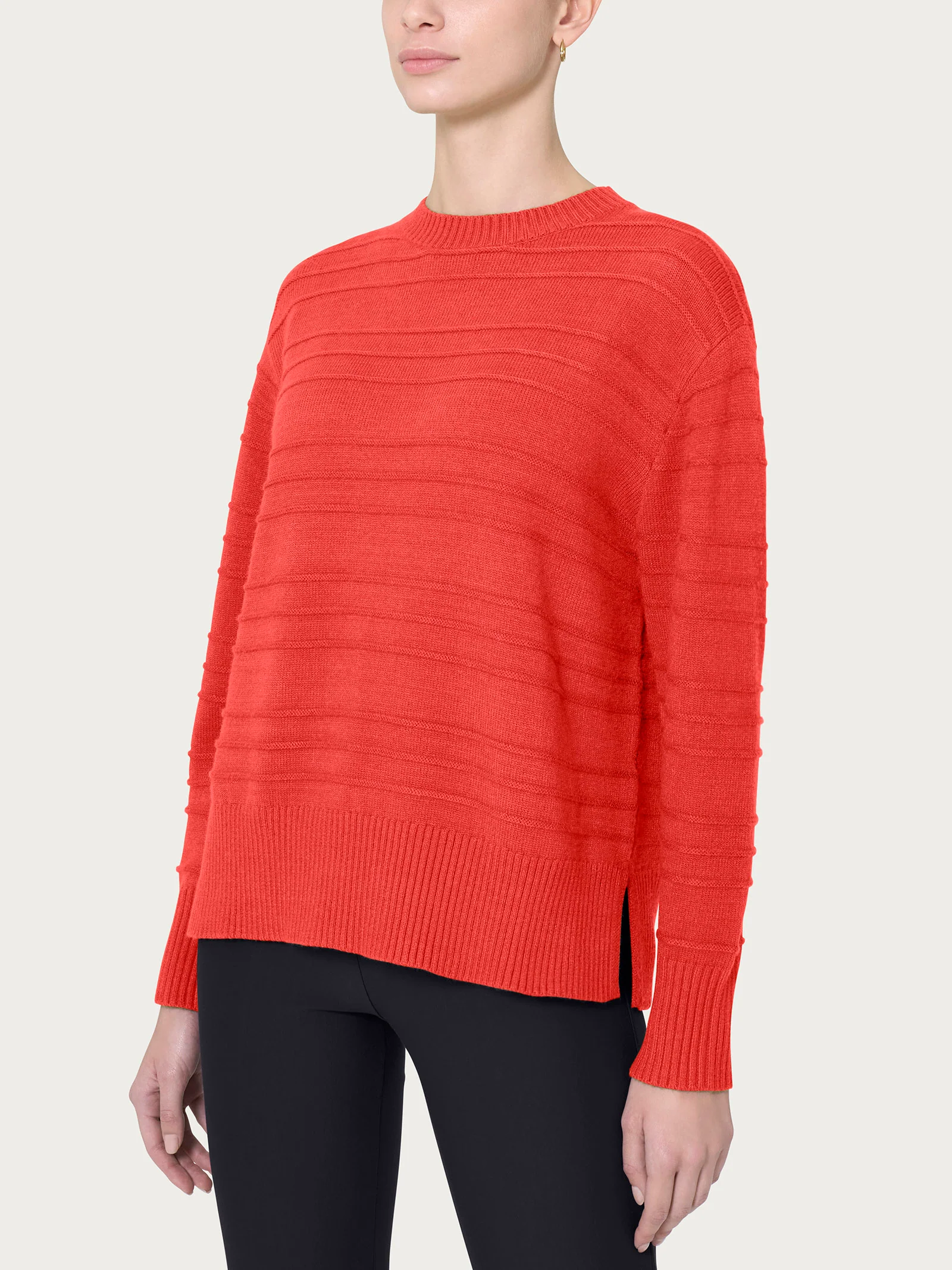 Maglia girocollo in Super Soft - Cayenne