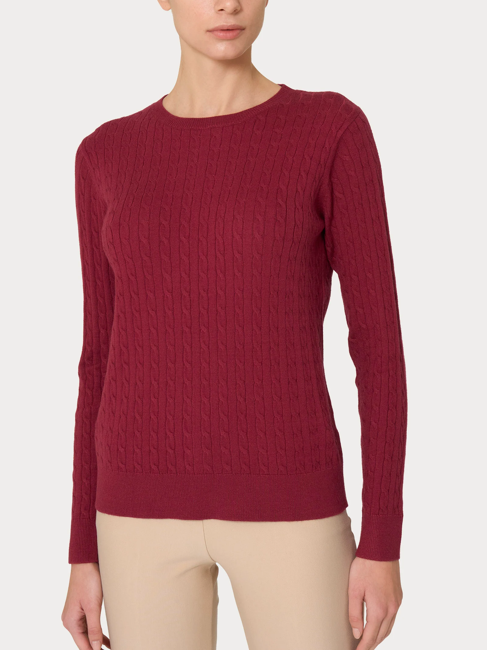 Maglia girocollo in Super Soft - Tibetan Red