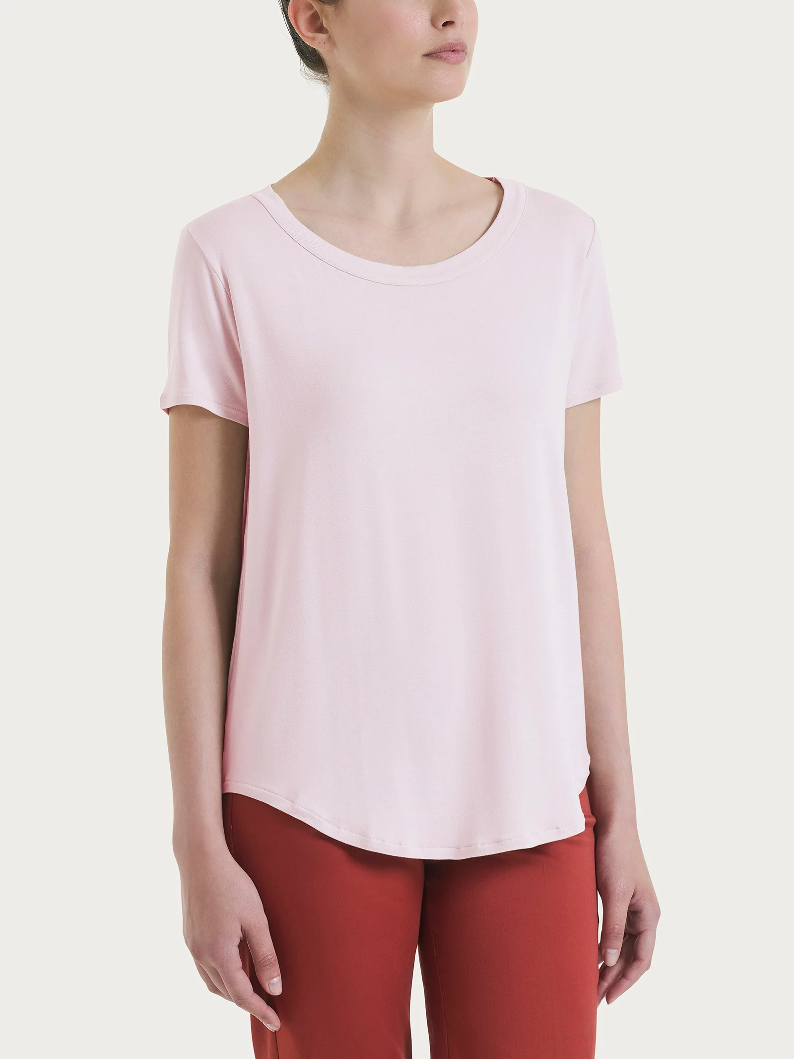 Maglietta a manica corta in Viscosa Summer - Pale Lilac