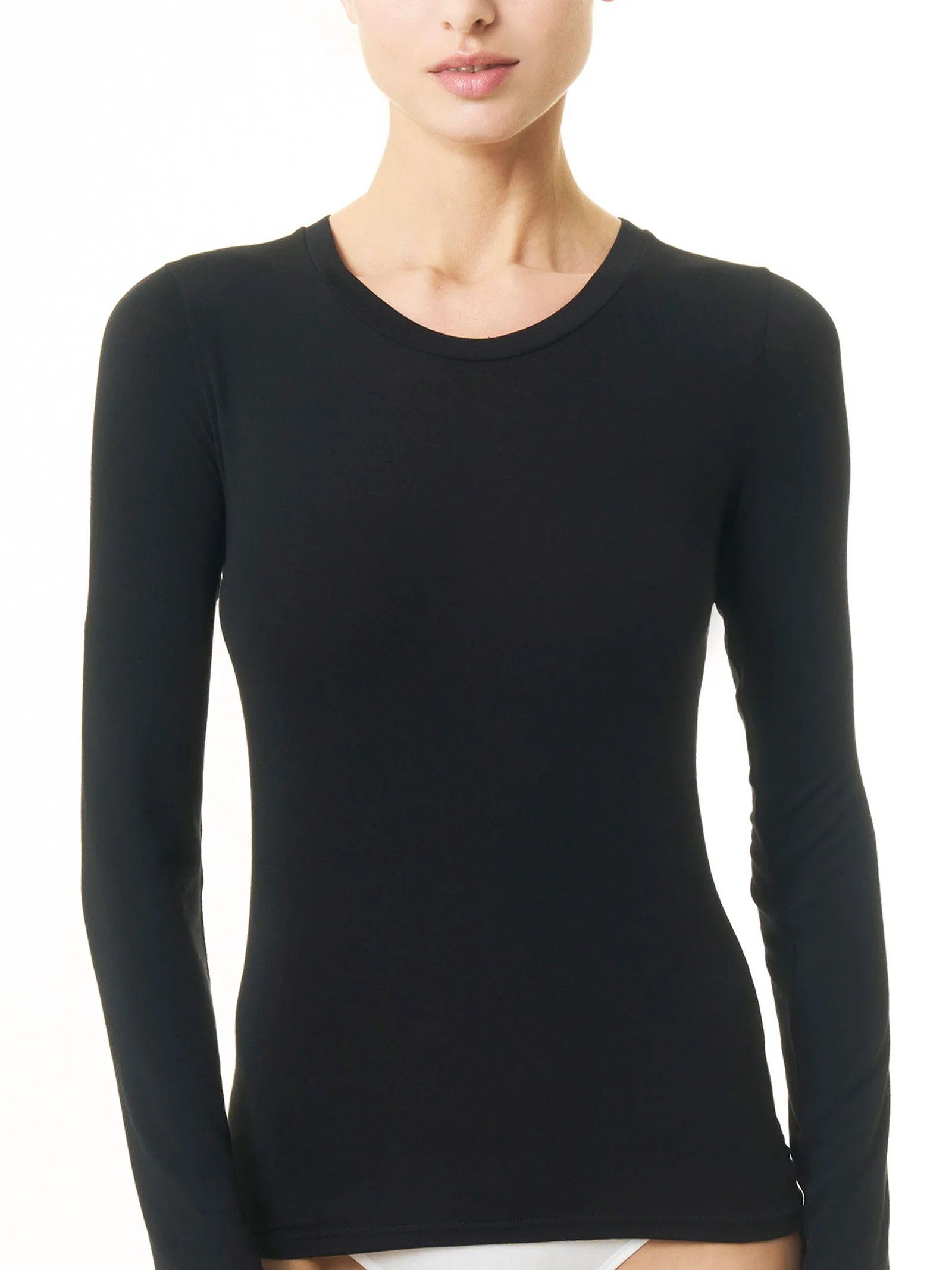 Maglietta girocollo in filato Tenderwool - Corda - Image 2