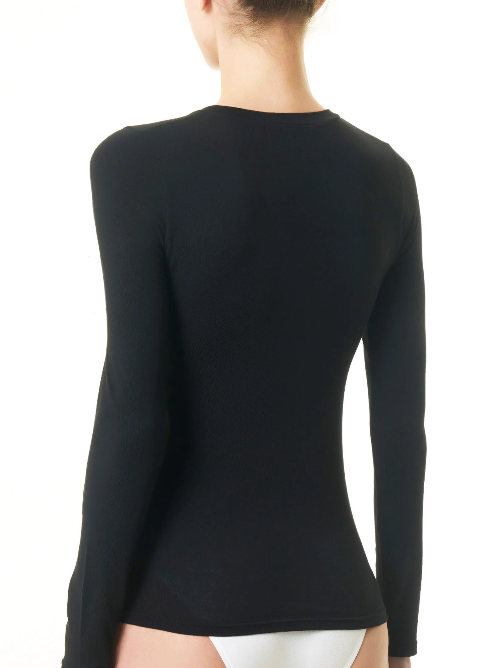 Maglietta girocollo in filato Tenderwool - Corda - Image 3