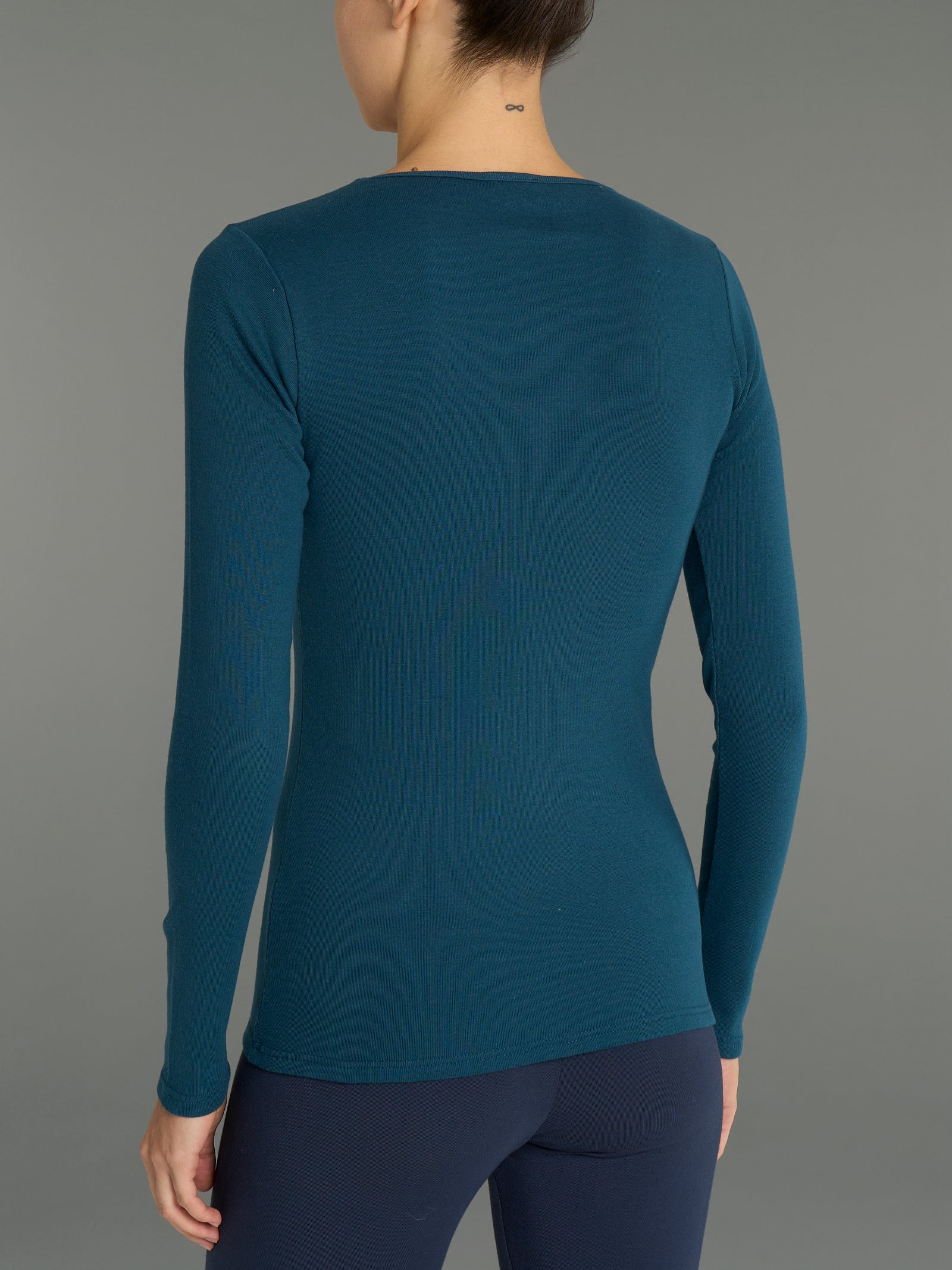Maglietta girocollo in Thermo Cotton - Reflecting Pond - Image 2