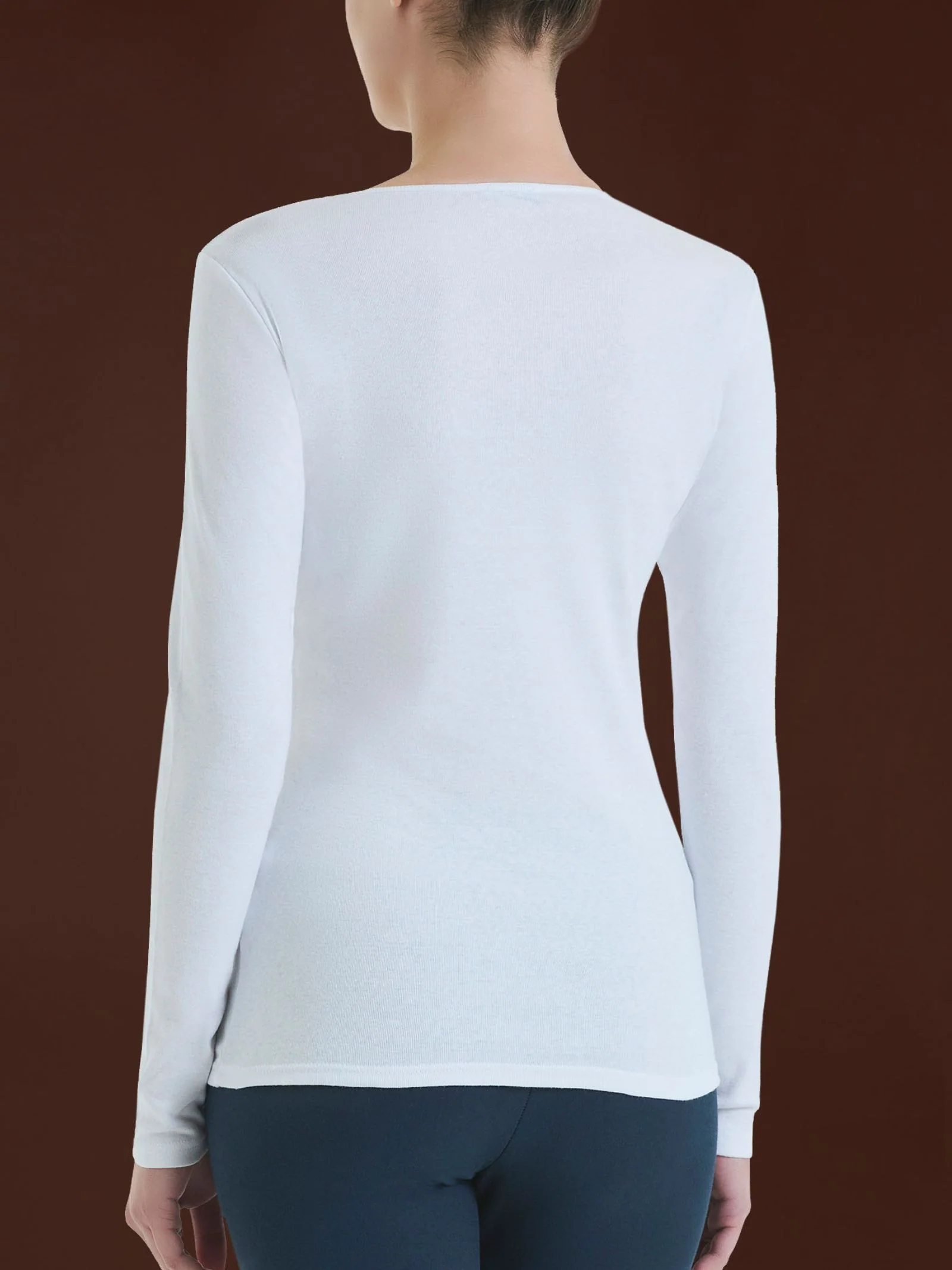 Maglietta girocollo in Thermo Cotton - Sphagnum - Image 3