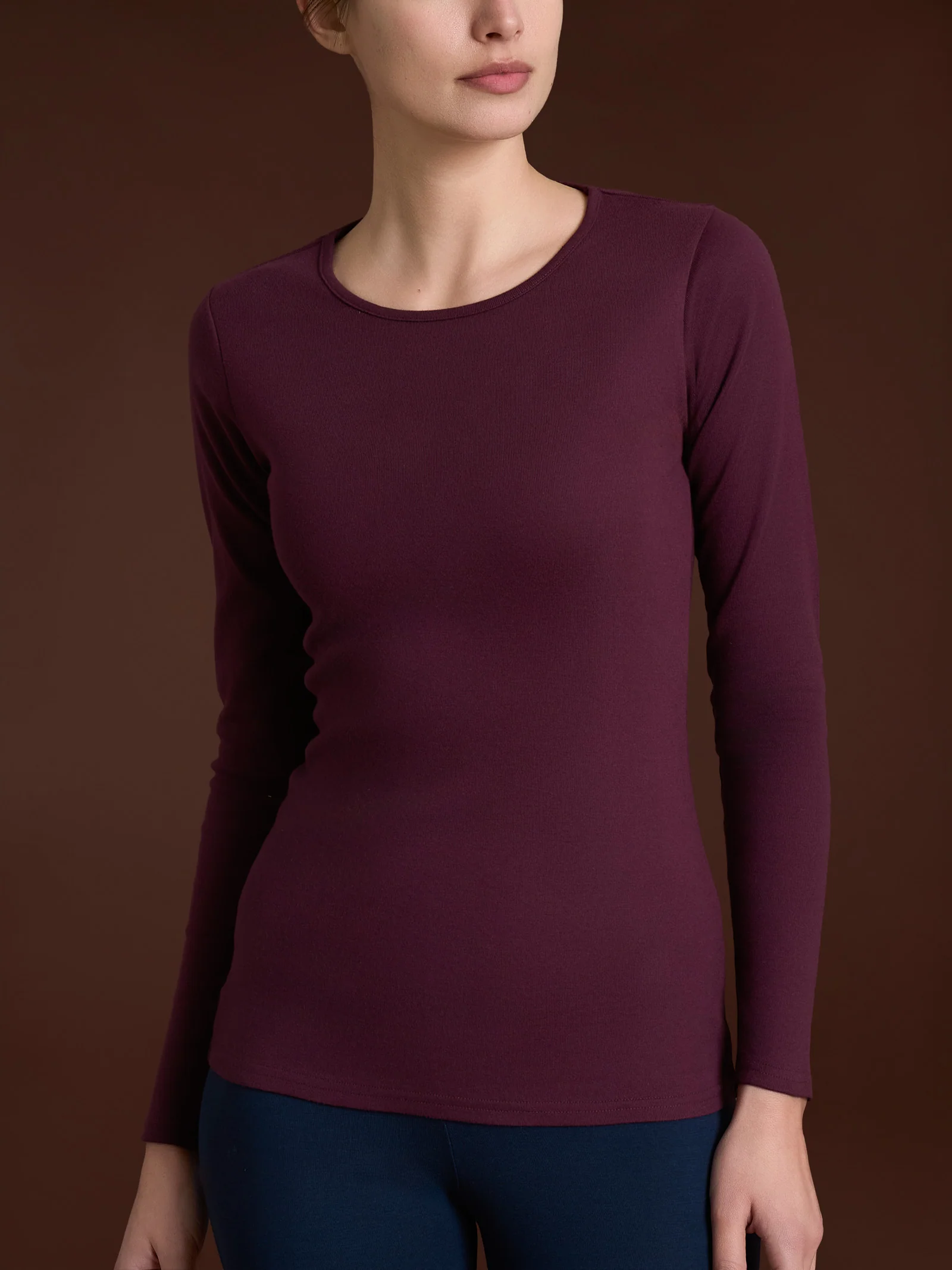 Maglietta girocollo in Thermo Cotton - Fig