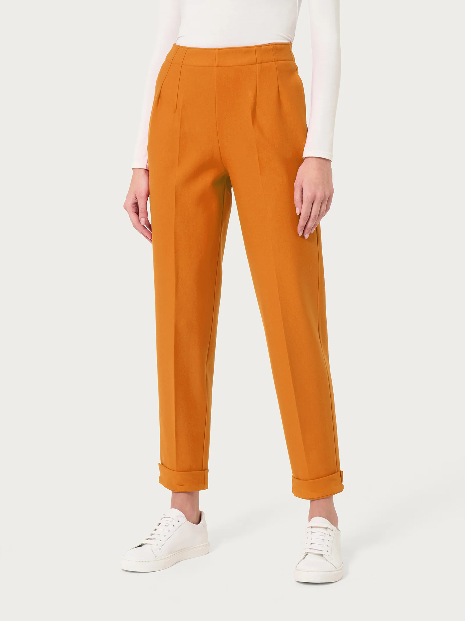 Pantalone a carota con tasche in tessuto Compact - Marmalade