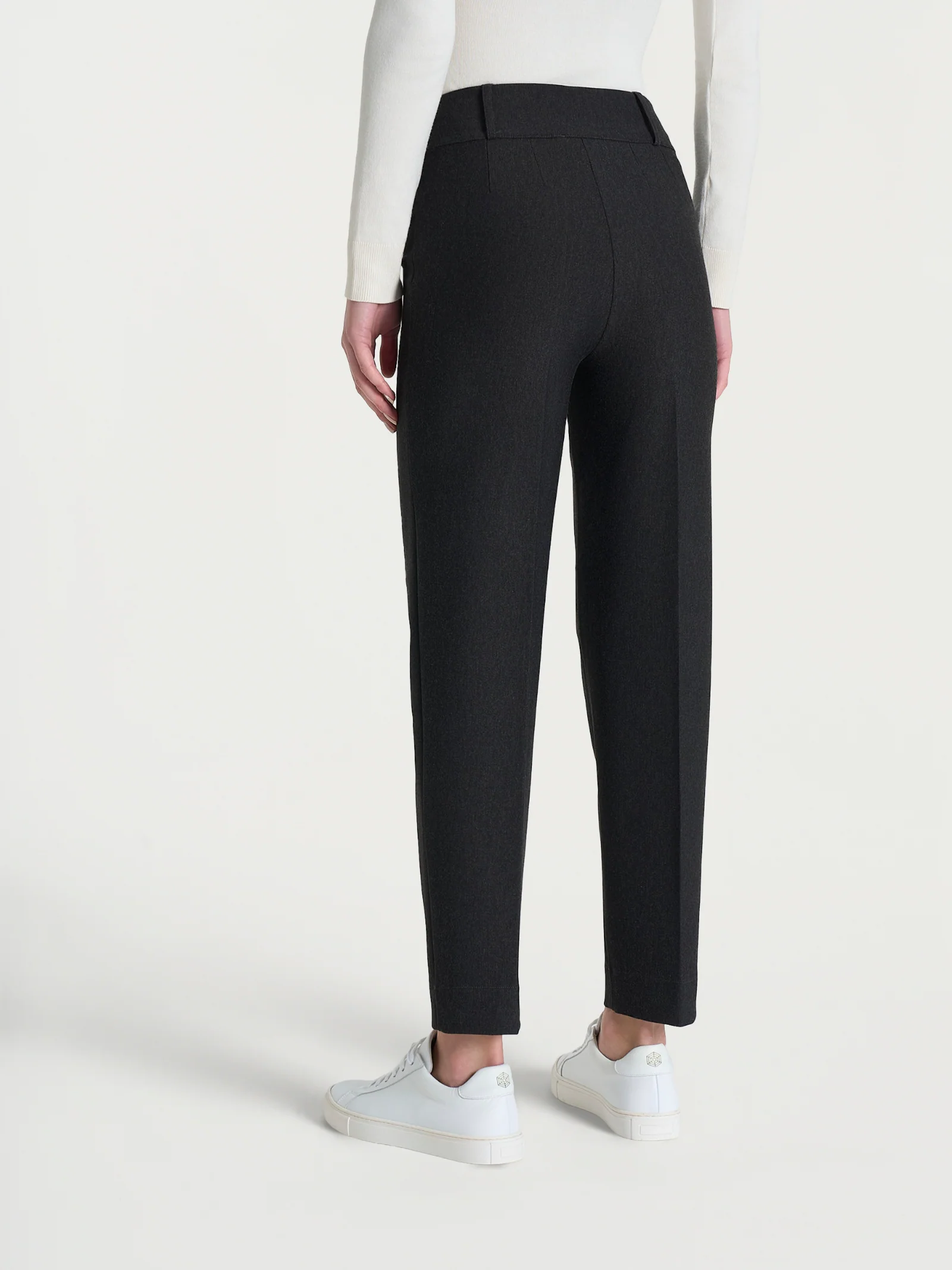 Pantalone a carota in Compact - Oscuro Mel. - Image 2