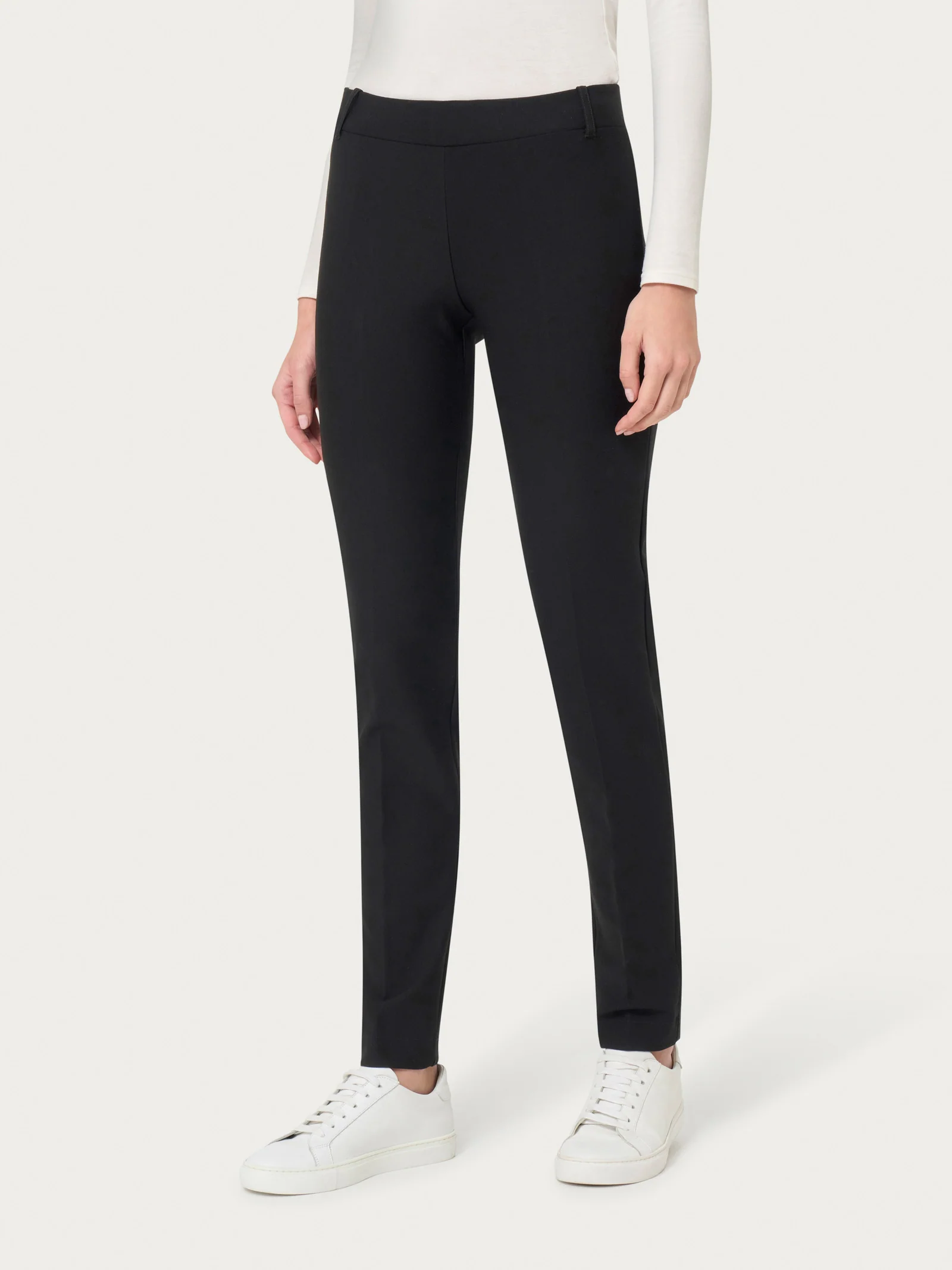 Pantalone a sigaretta in Compact - Nero