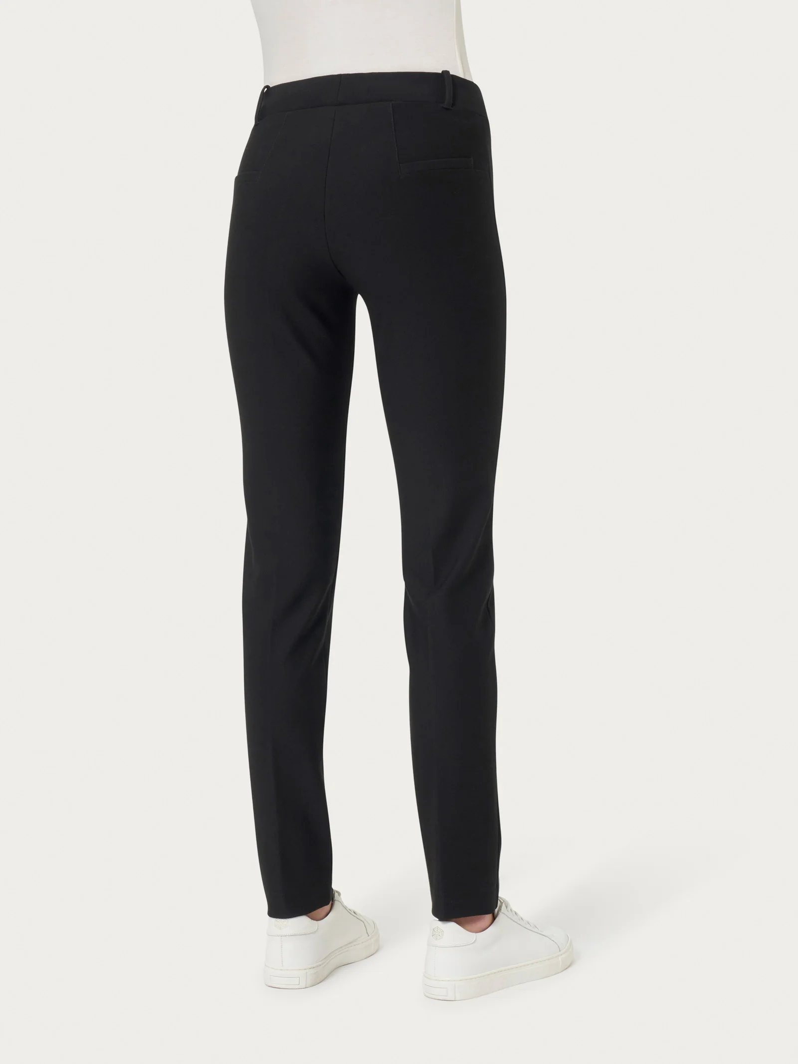 Pantalone a sigaretta in Compact - Nero - Image 2